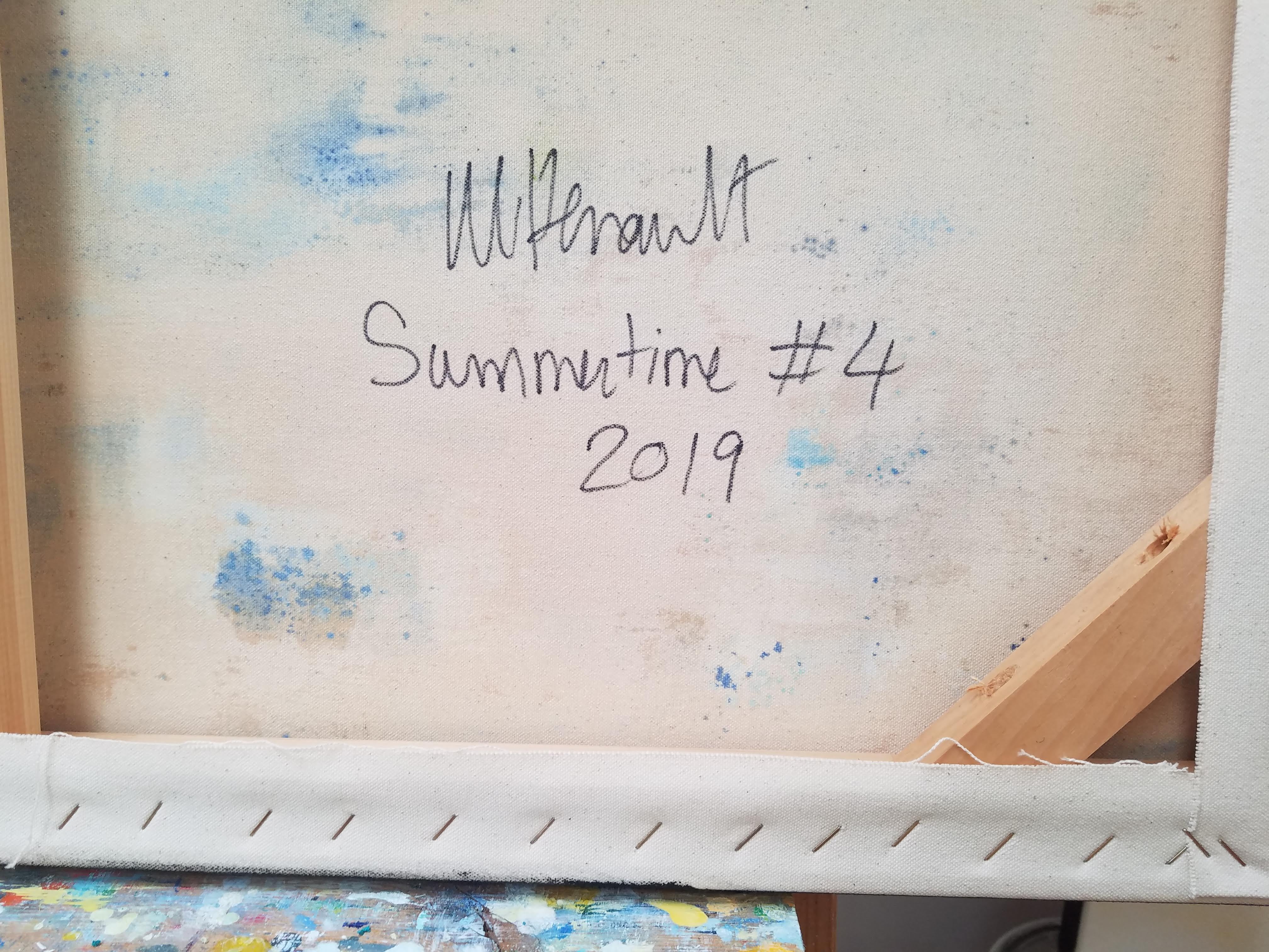 Michelle Hénault Modernes abstraktes Gemälde „Summertime IV“, 2019 im Zustand „Neu“ im Angebot in Montreal, QC