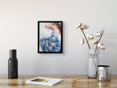 "Blur of Becoming" (2025) Pittura ad olio figurativa astratta originale su tavola