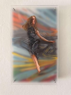 "Catturare la serenità" (2025) Pittura ad olio figurativa astratta originale