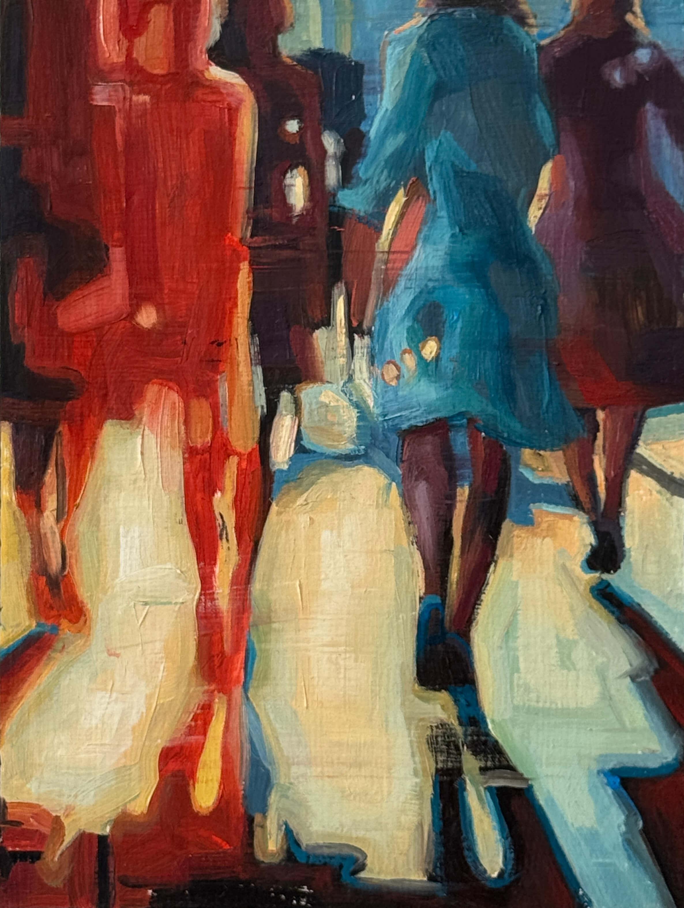 "Streets of Hope 3" - Original Oil Painting on Panel