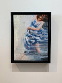 "Dolce lotta" (2025) Pittura ad olio figurativa astratta originale su tavola