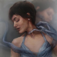 "Desenvolver" (2022) de Michelle Jader, Pintura al óleo original sobre panel acrílico