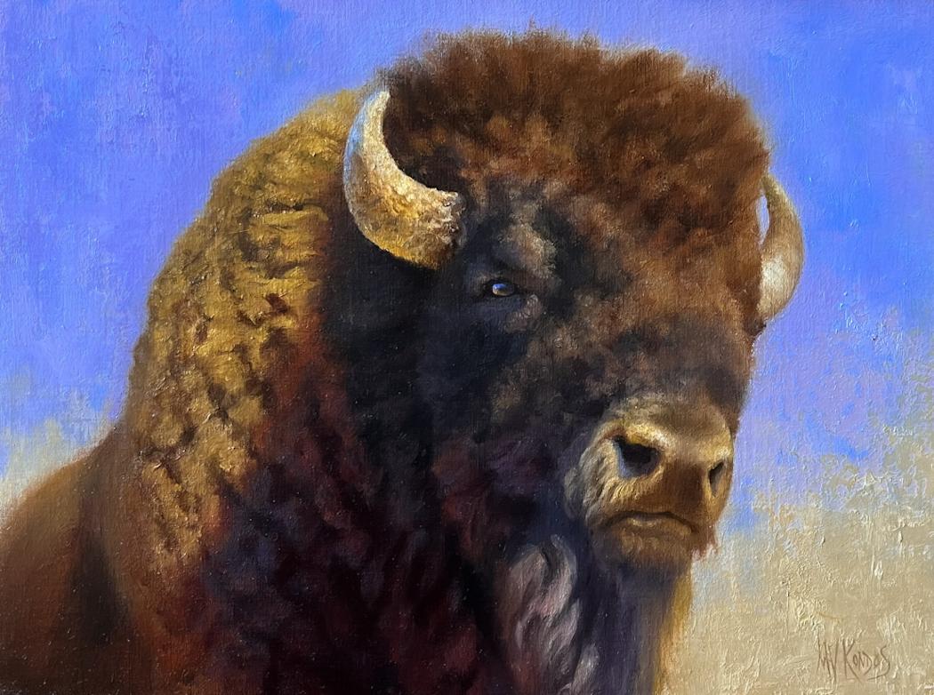 Chief - Realist Painting by Michelle Kondos