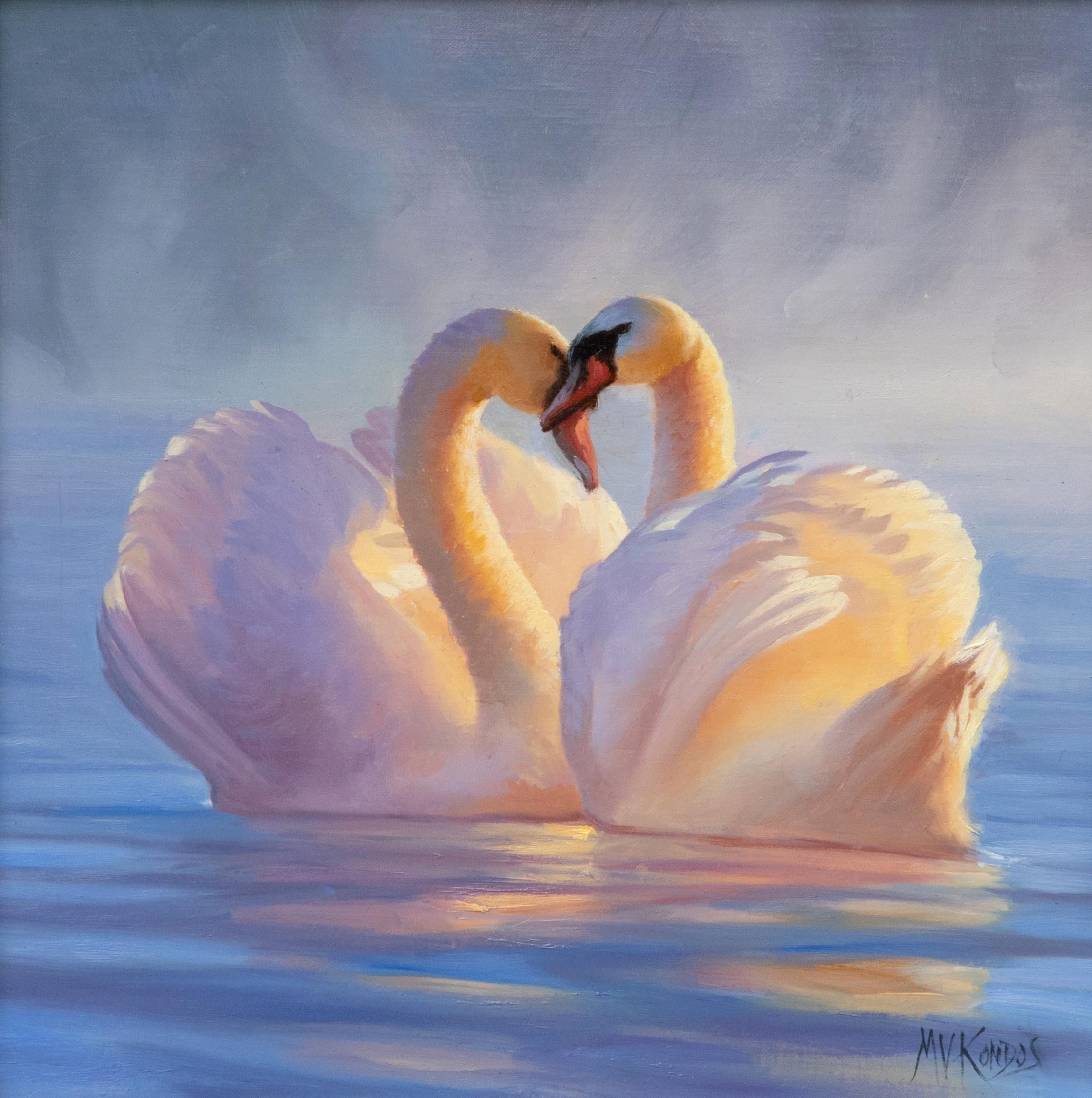 Two of Hearts - Realist Painting by Michelle Kondos