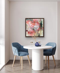 Warm Embrace, Original Abstract Painting, Abstract Floral Art, Affordable