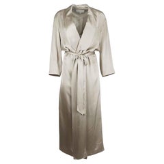 Michelle Mason Belted Silk Satin Robe US 8 UK 12
