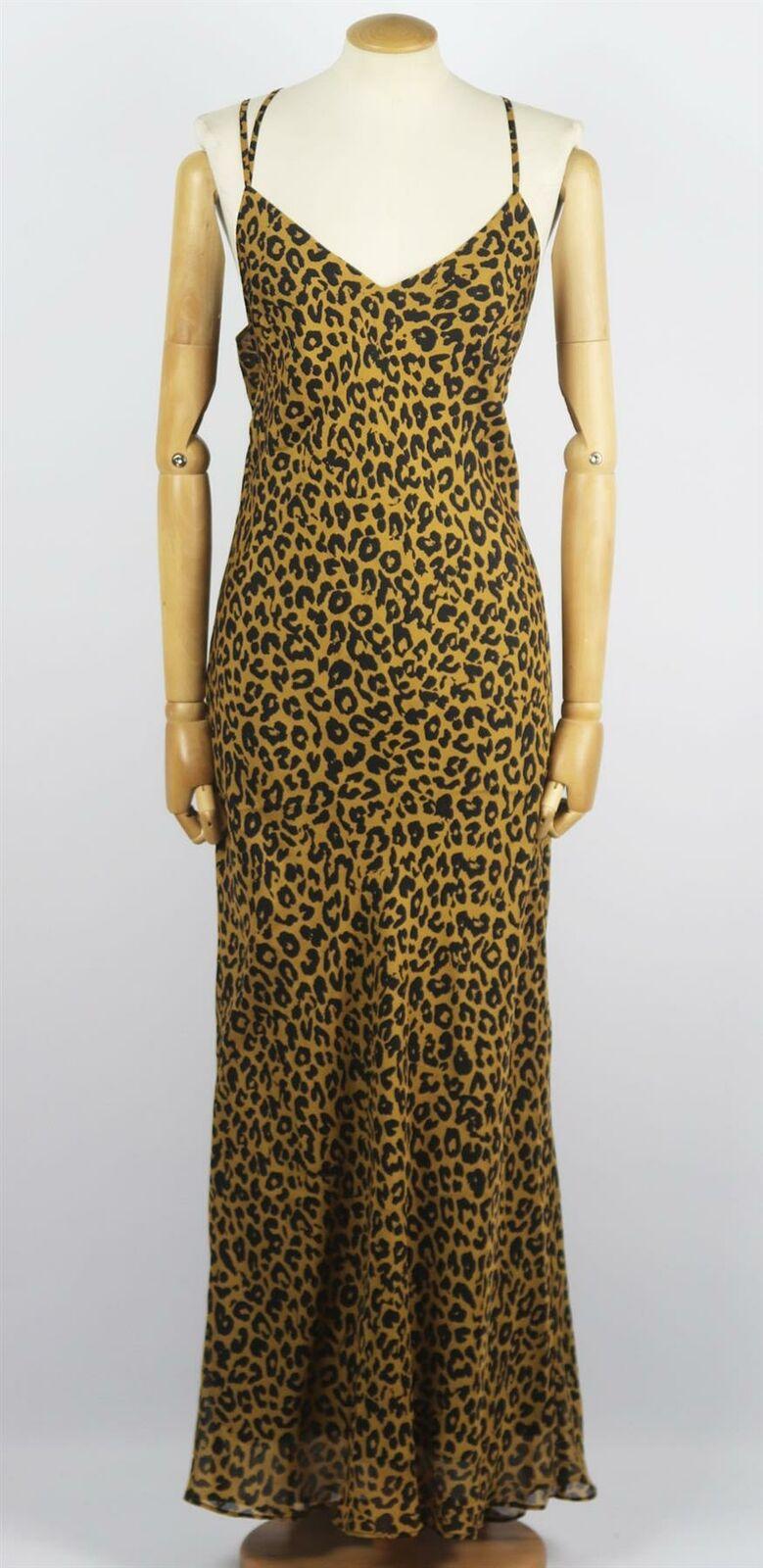 Michelle Mason Draped Leopard Print Silk Chiffon Midi Dress at 1stDibs ...