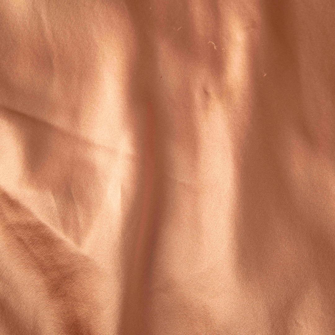 Michelle Mason Rose Gold Silk Wrap Maxi Dress Size XL In Good Condition In London, GB