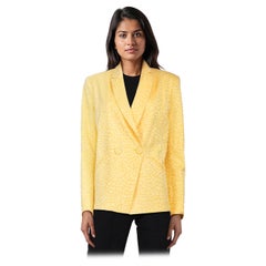Michelle Mason Blazer jaune imprimé léopard Taille XS