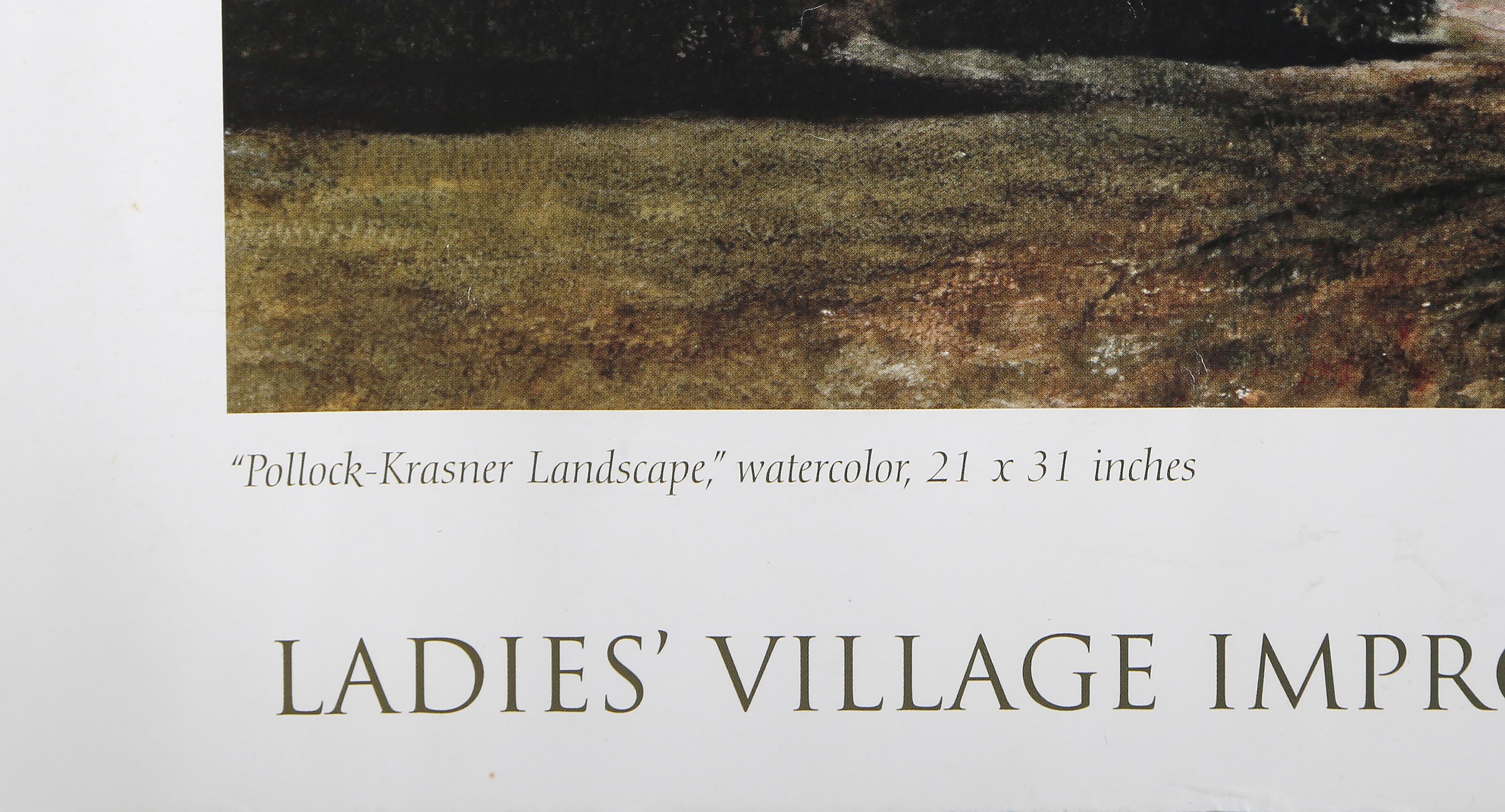 Pollock Krasner Landscape, Photorealist Poster by Michelle Murphy For Sale 1