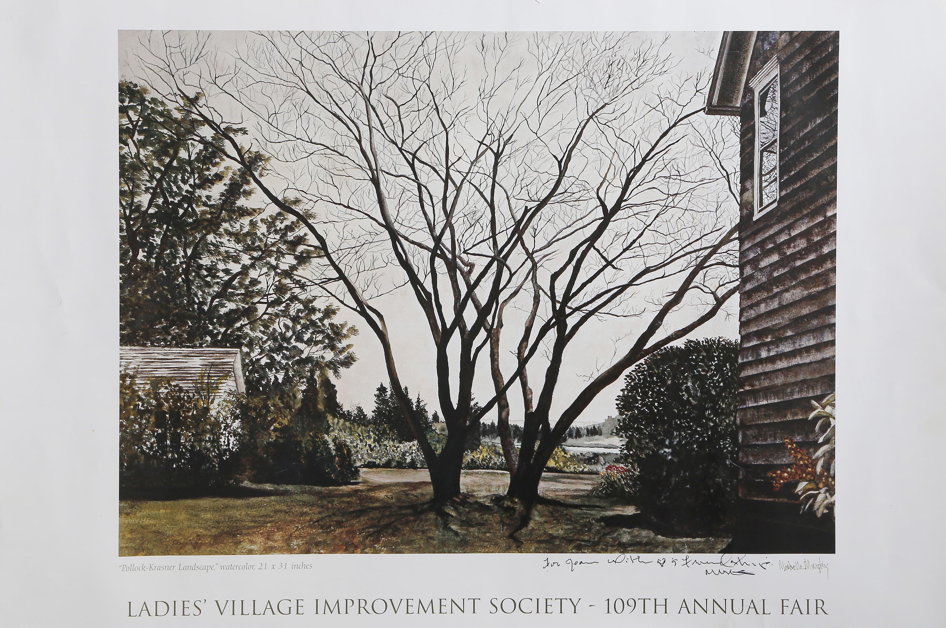 Pollock Krasner Landscape, Photorealist Poster by Michelle Murphy For Sale 3