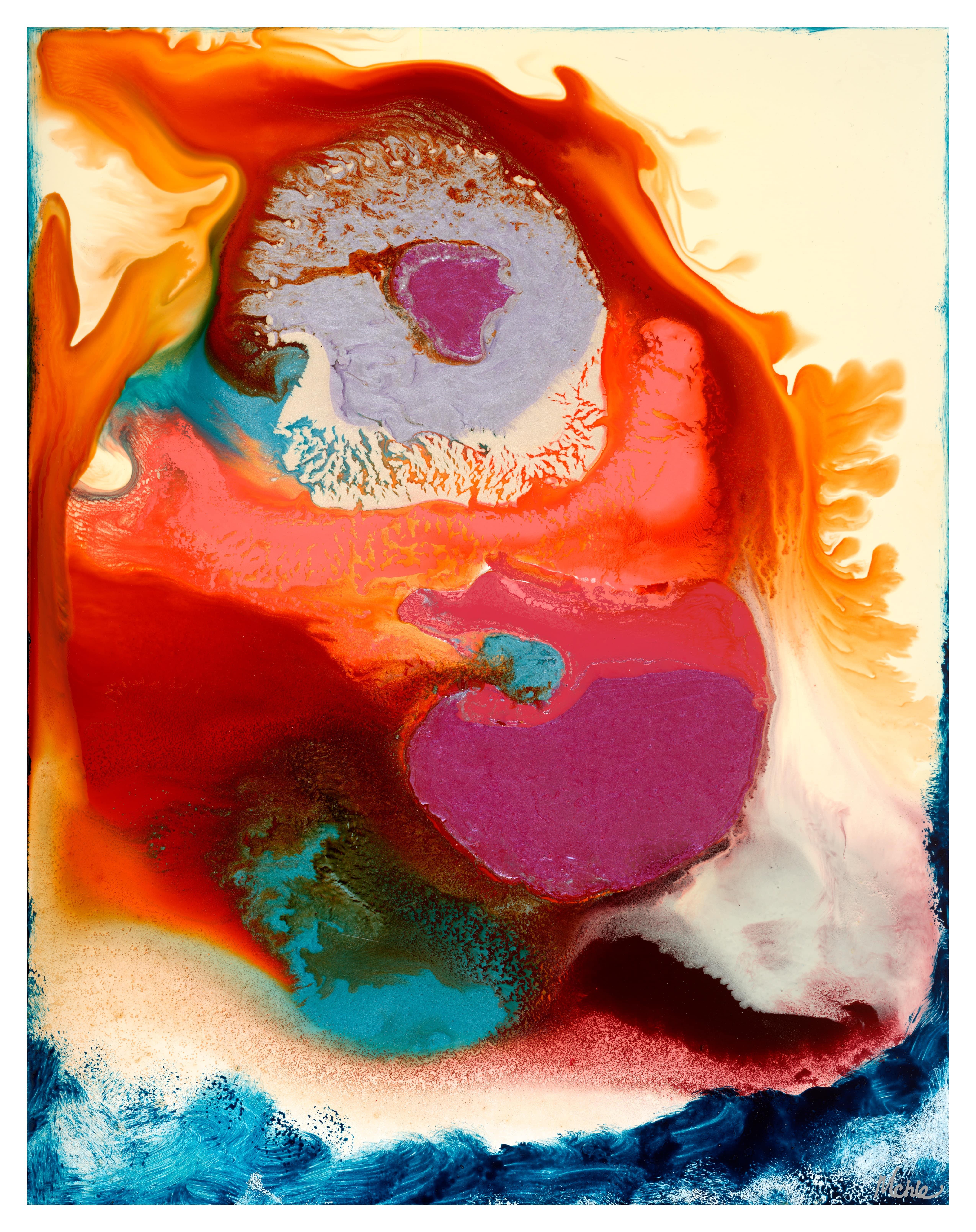 Abstract Painting de Michelle Silverman - Aerografía II Pintura original abstracta en resina