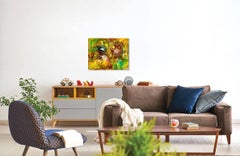 Genesis - he Rested, Original Abstract Resin Painting, 2018