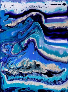 Genesis - Aquarelle de l'eau, peinture abstraite originale, 2018