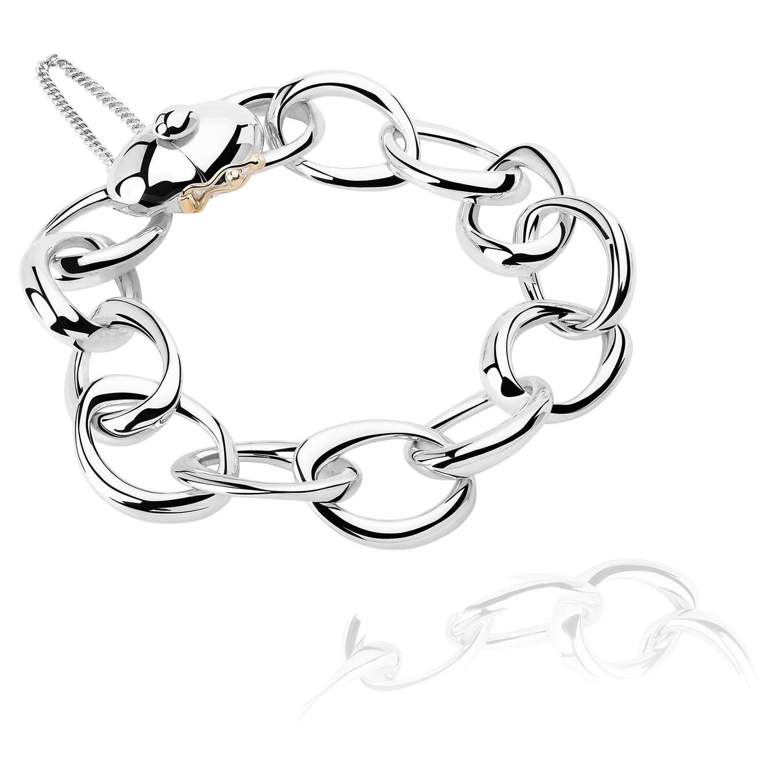 Michelle Sterling Silver Bracelet For Sale