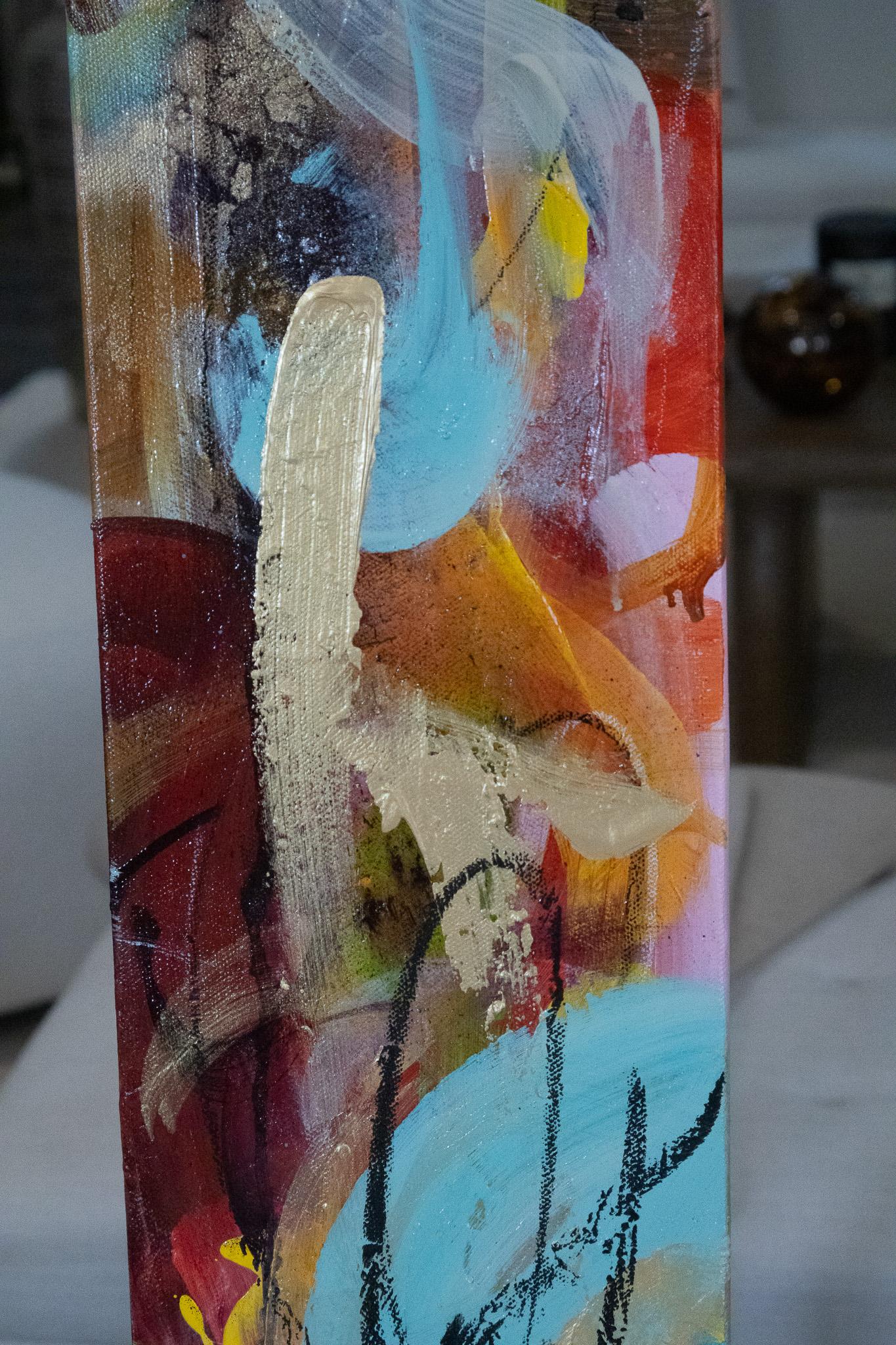 “Autumn Butterfly”, Rhythmic, Vibrant, Rich, Lively, Fun, Melodic - Contemporary Painting by Michelle Thomas Artist