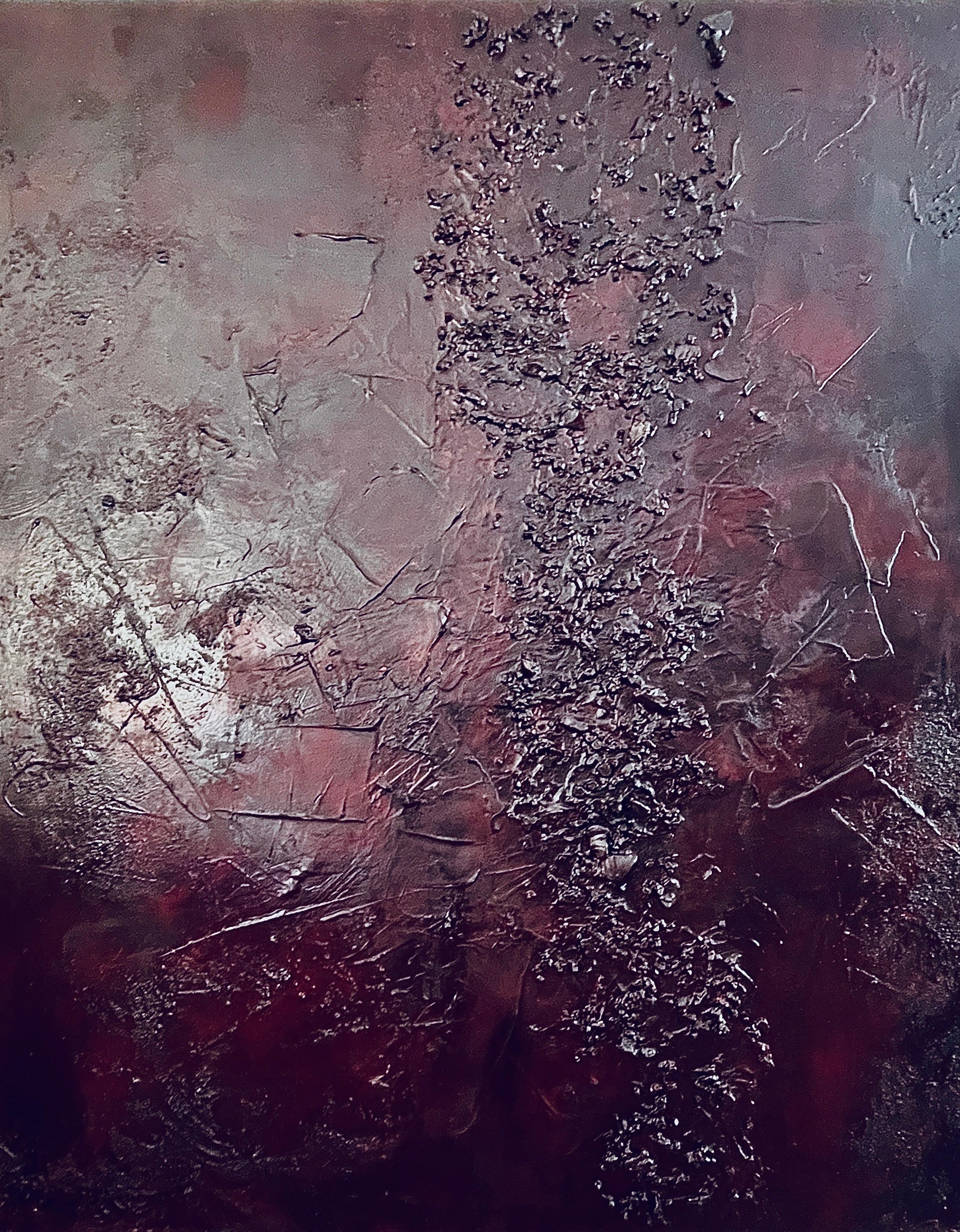 Abstract Painting di Michelle Thomas Artist - "Bitch - Una lettera d'amore alla rabbia", parte della serie "Bloodlines" di Thomas Thomas