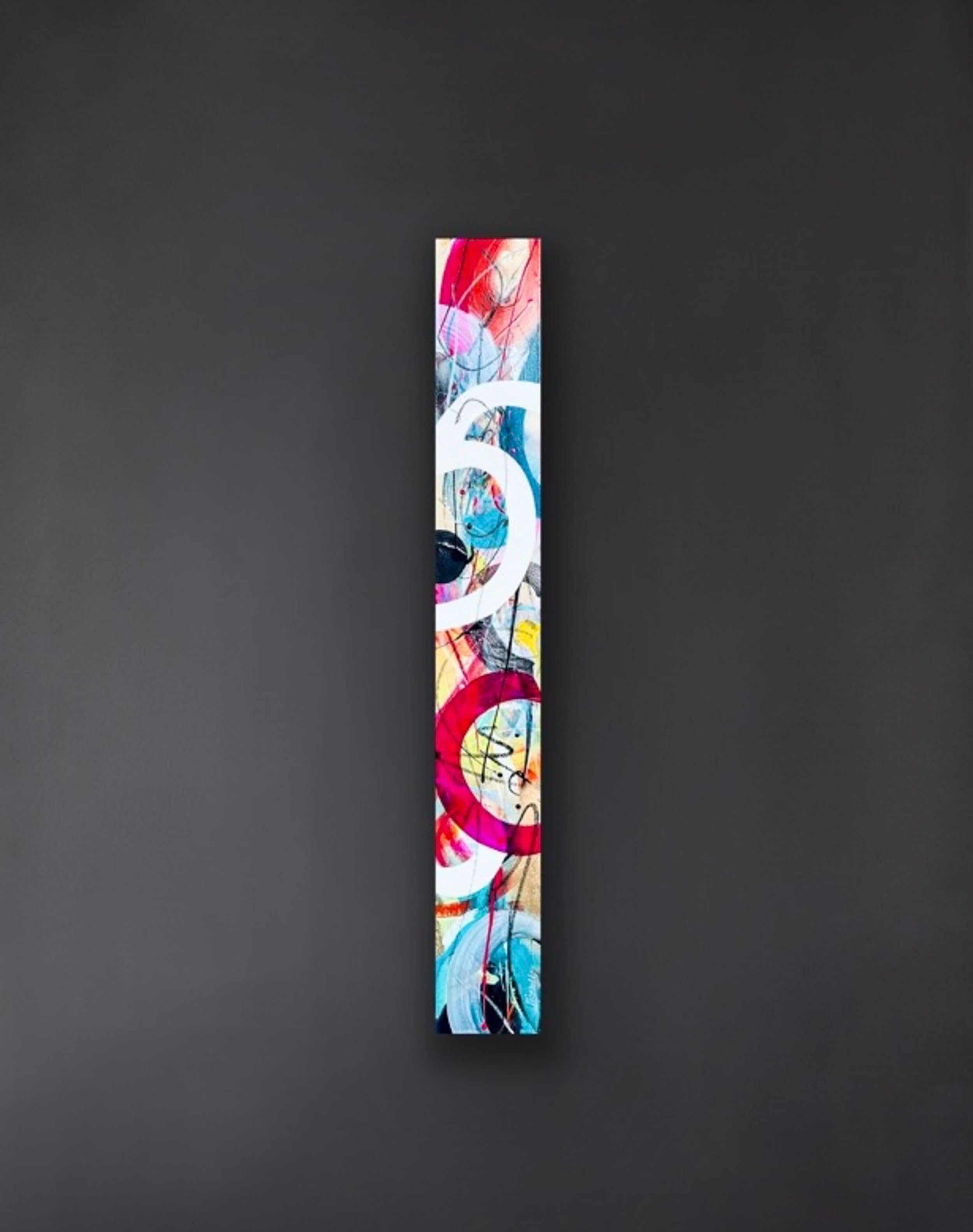 Bounce II - Perfect for entryway, narrow, colorful, tall, teal