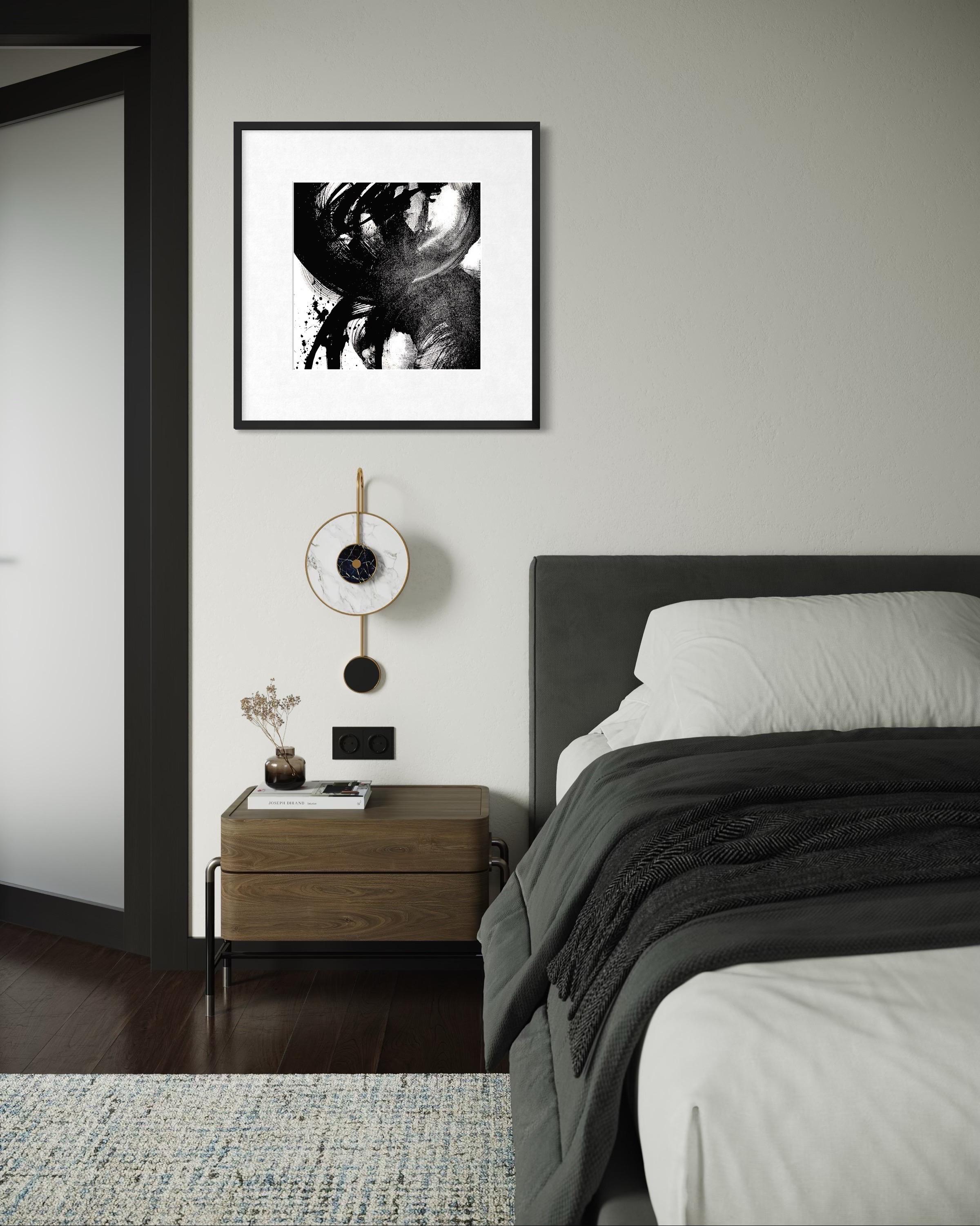 Tageslichtschatten - Giclée auf Rag, handsigniert, schwarz, weiß, modern, zeitgenössisch – Painting von Michelle Thomas Artist