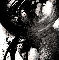 Ombra del giorno - Giclée su straccio, firmata a mano, nero, bianco, moderno, contemporaneo