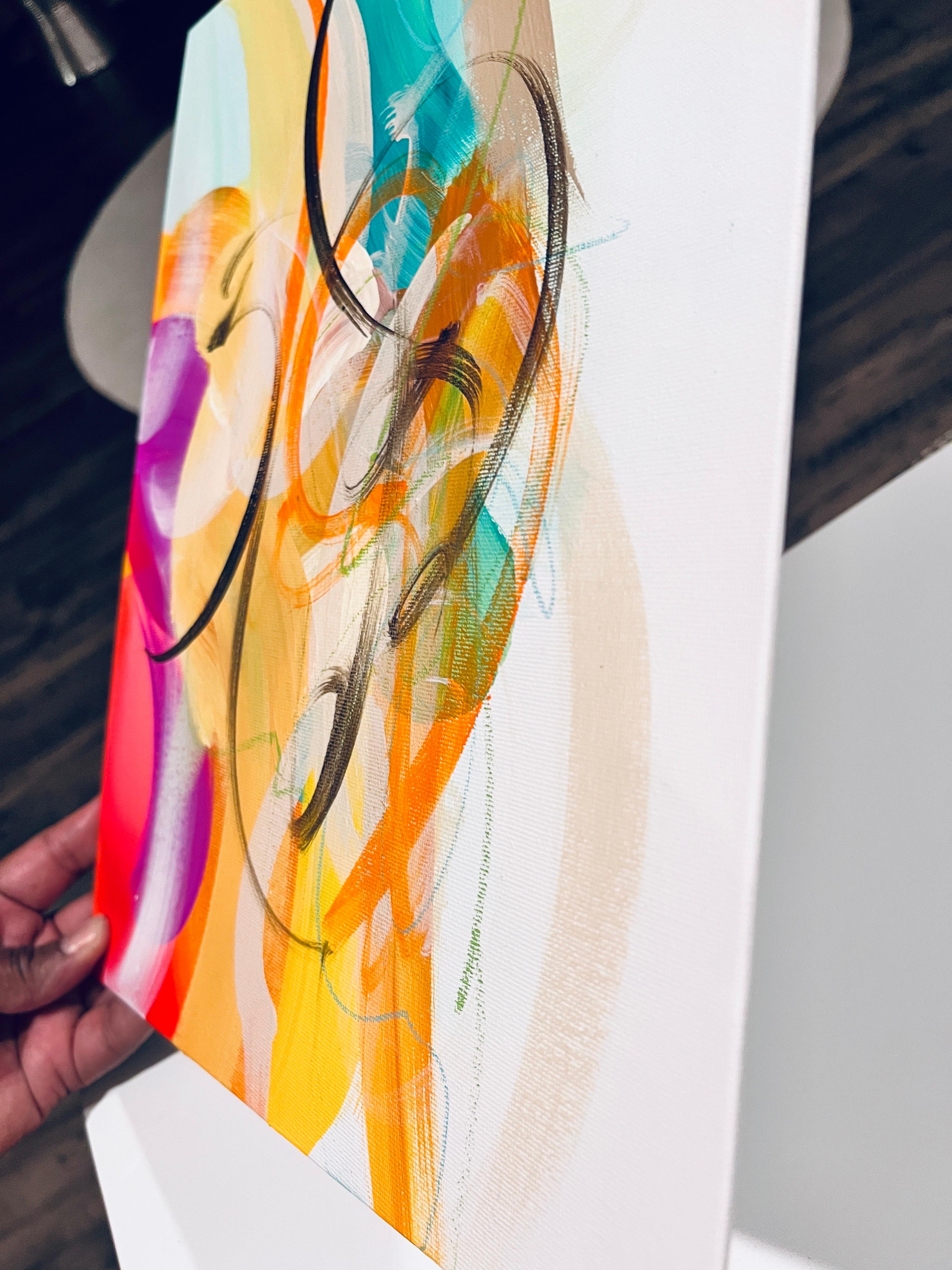 Deux peintures originales ! --- Empilez-les, accrochez-les côte à côte, créez un fabuleux mur d'exposition autour d'eux ou placez-les dans différentes pièces de votre maison pour assurer une continuité visuelle !

