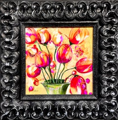 Flourish, Abstract, Floral, Still Life, Acrylic, Canvas, Signed