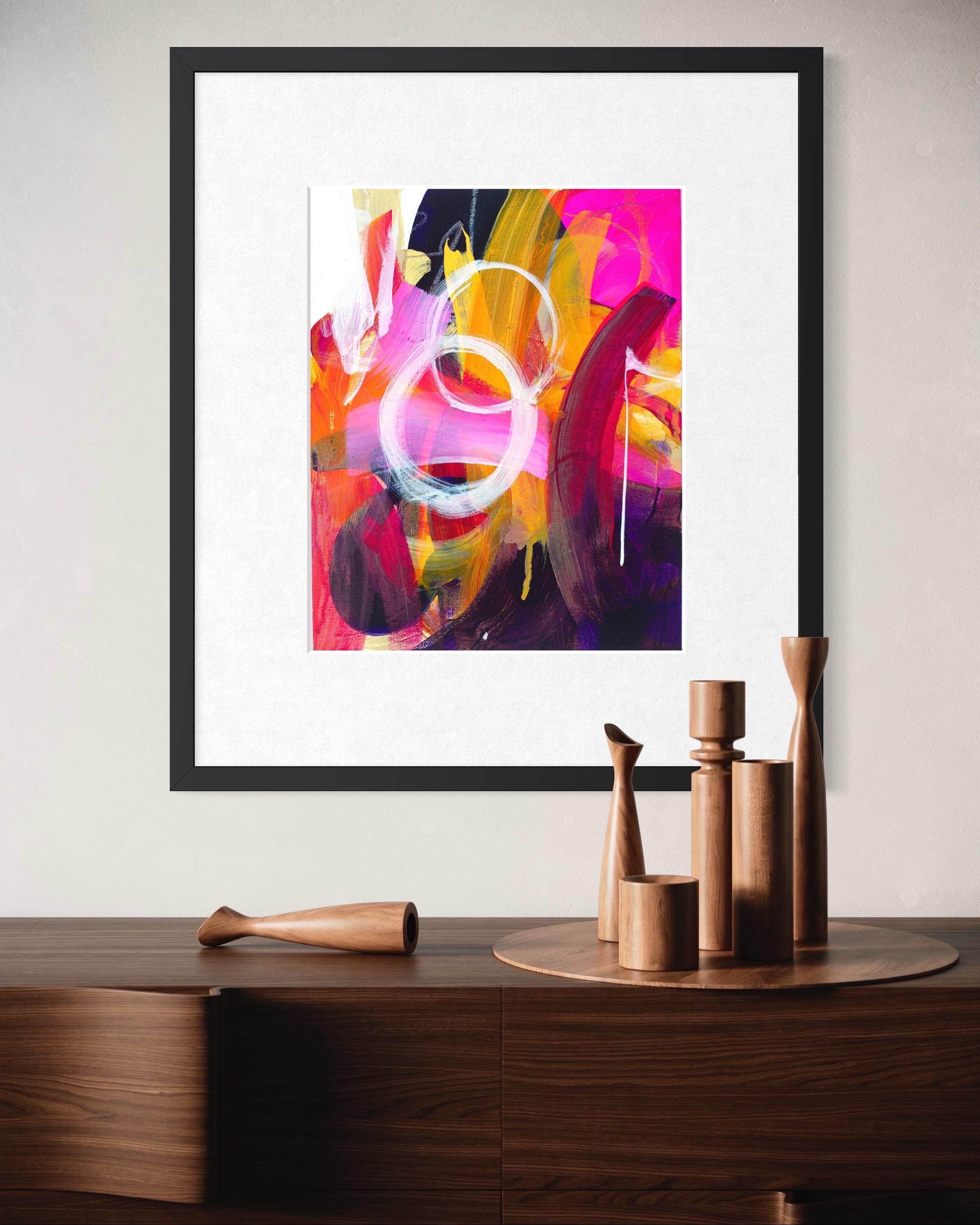 Galaxy Ride - Giclée, Rag,  Firmato, Blu, Viola, Moderno, Bianco, Solare, Cerchi in vendita 7