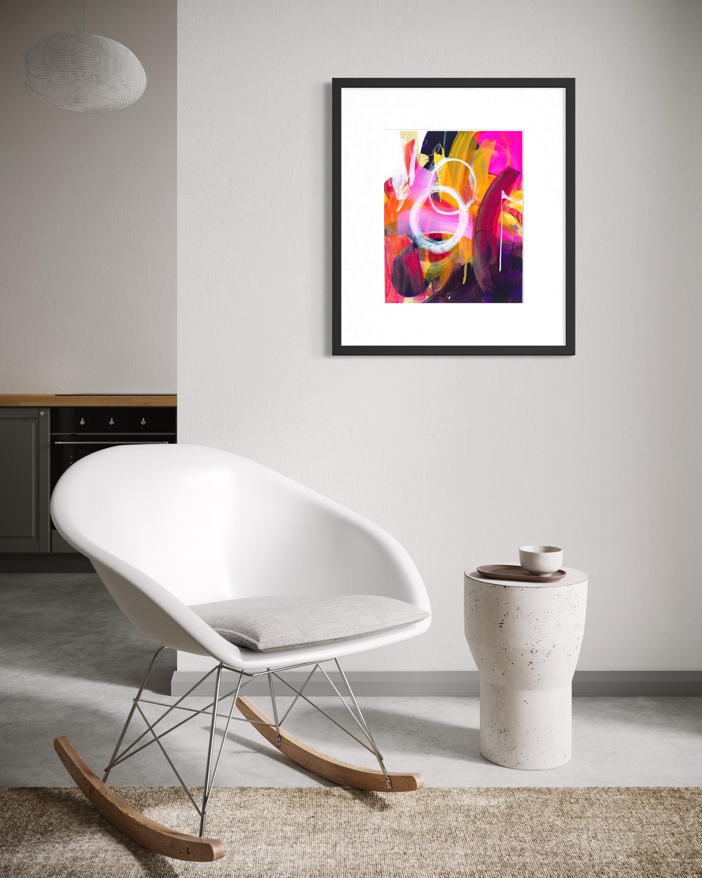 Galaxy Ride - Giclée, Rag,  Firmato, Blu, Viola, Moderno, Bianco, Solare, Cerchi in vendita 8