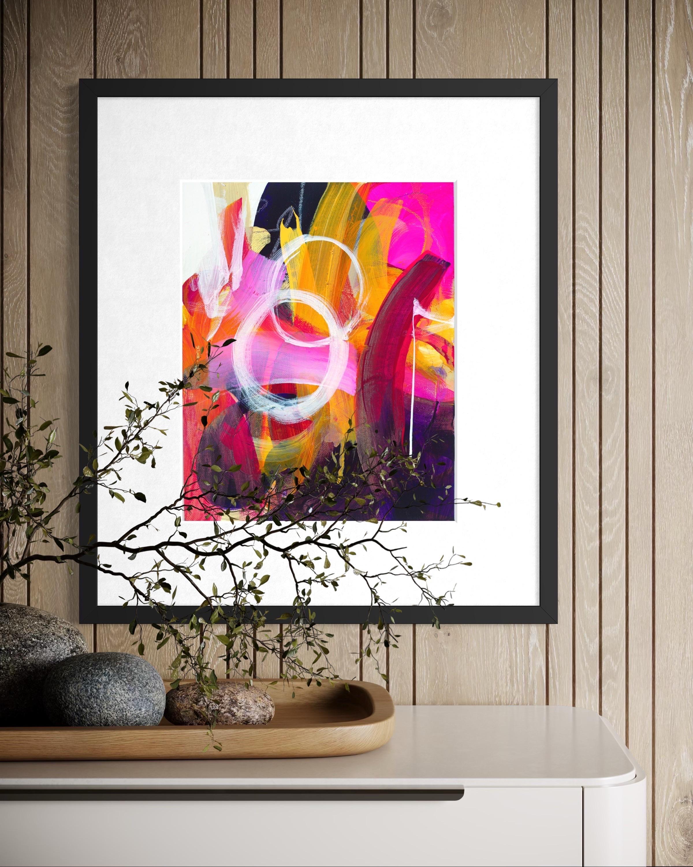 Galaxy Ride - Giclée, Rag,  Firmato, Blu, Viola, Moderno, Bianco, Solare, Cerchi in vendita 9