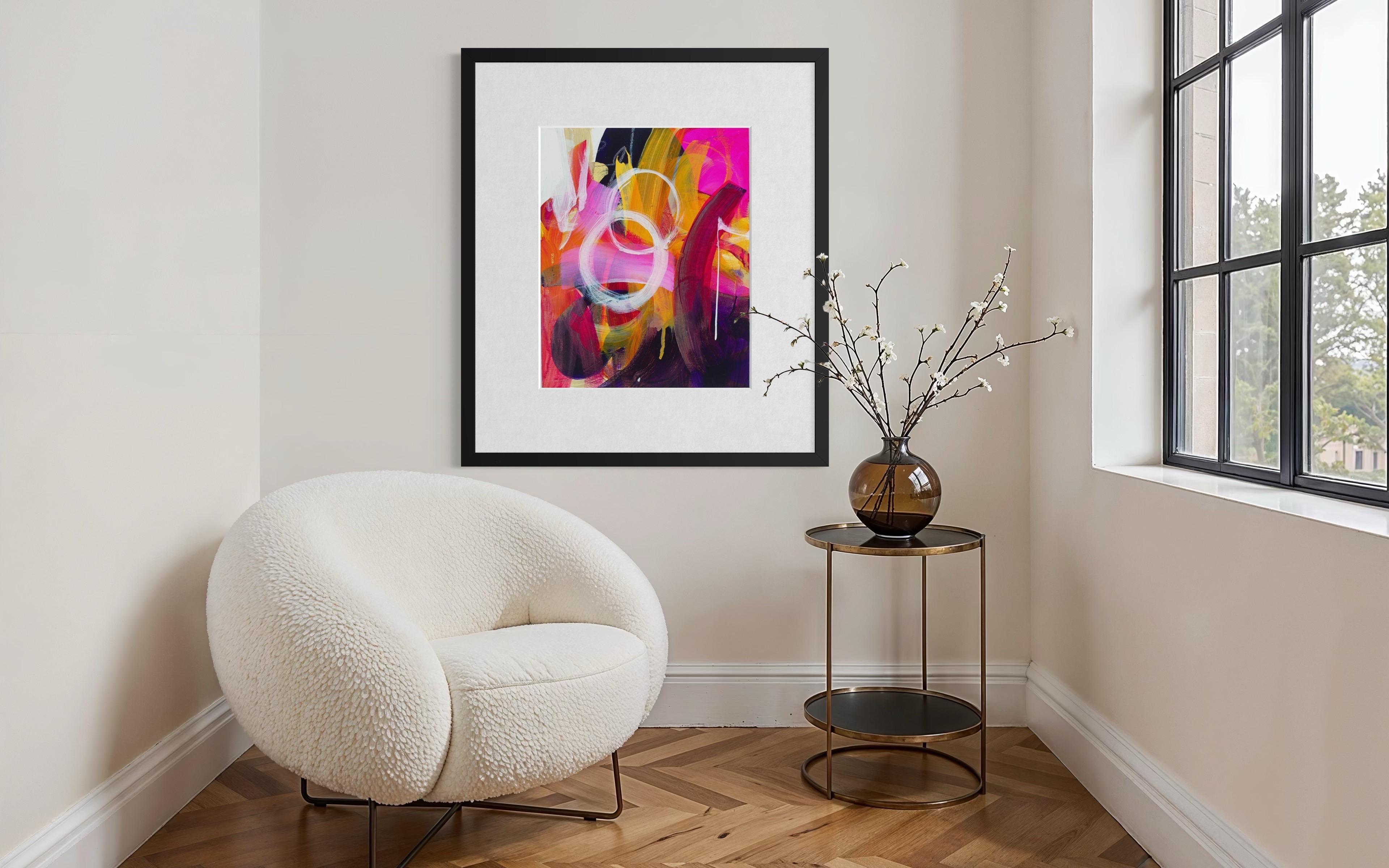 Galaxy Ride - Giclée, Rag,  Firmato, Blu, Viola, Moderno, Bianco, Solare, Cerchi in vendita 10