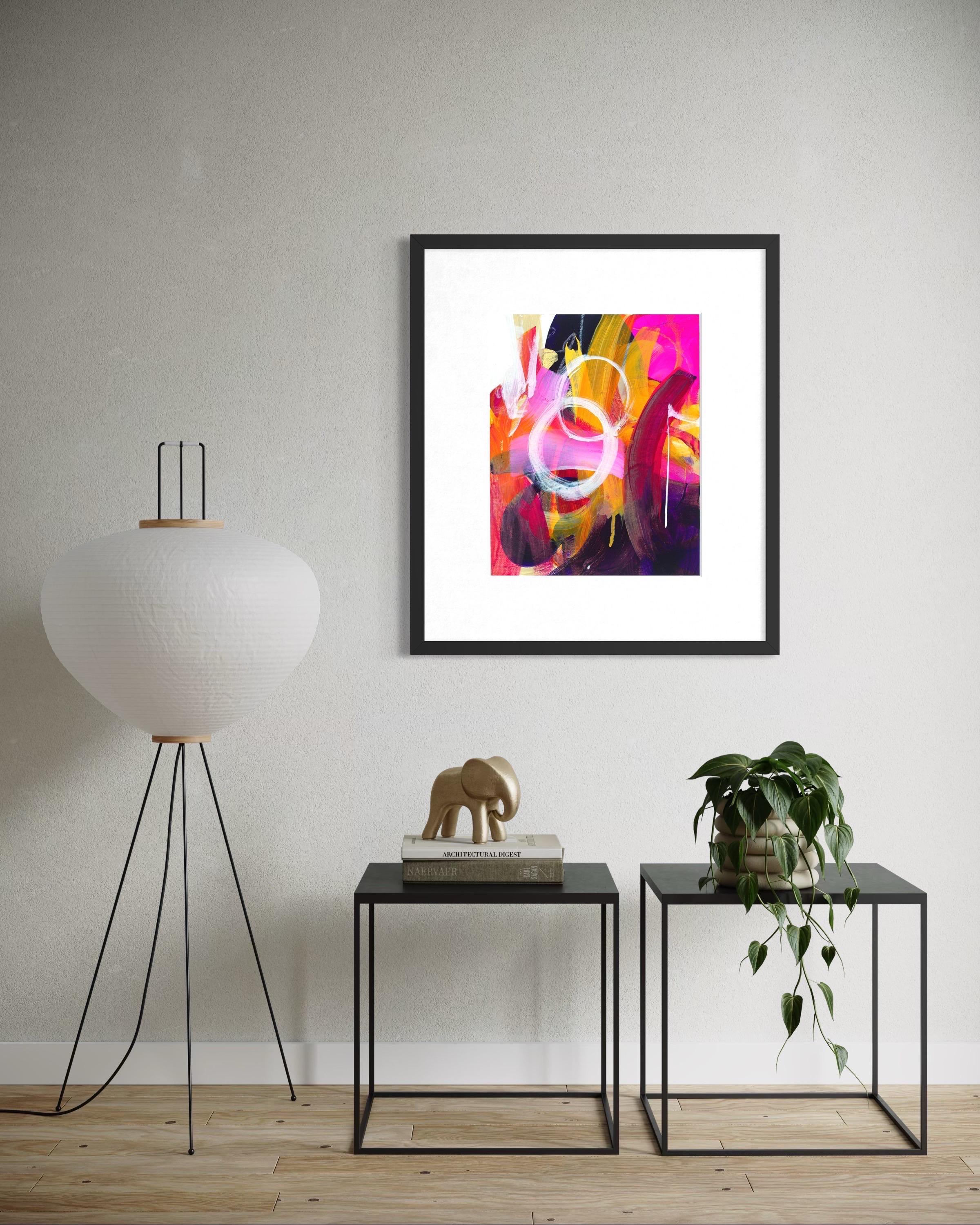 Galaxy Ride - Giclée, Rag,  Firmato, Blu, Viola, Moderno, Bianco, Solare, Cerchi in vendita 11