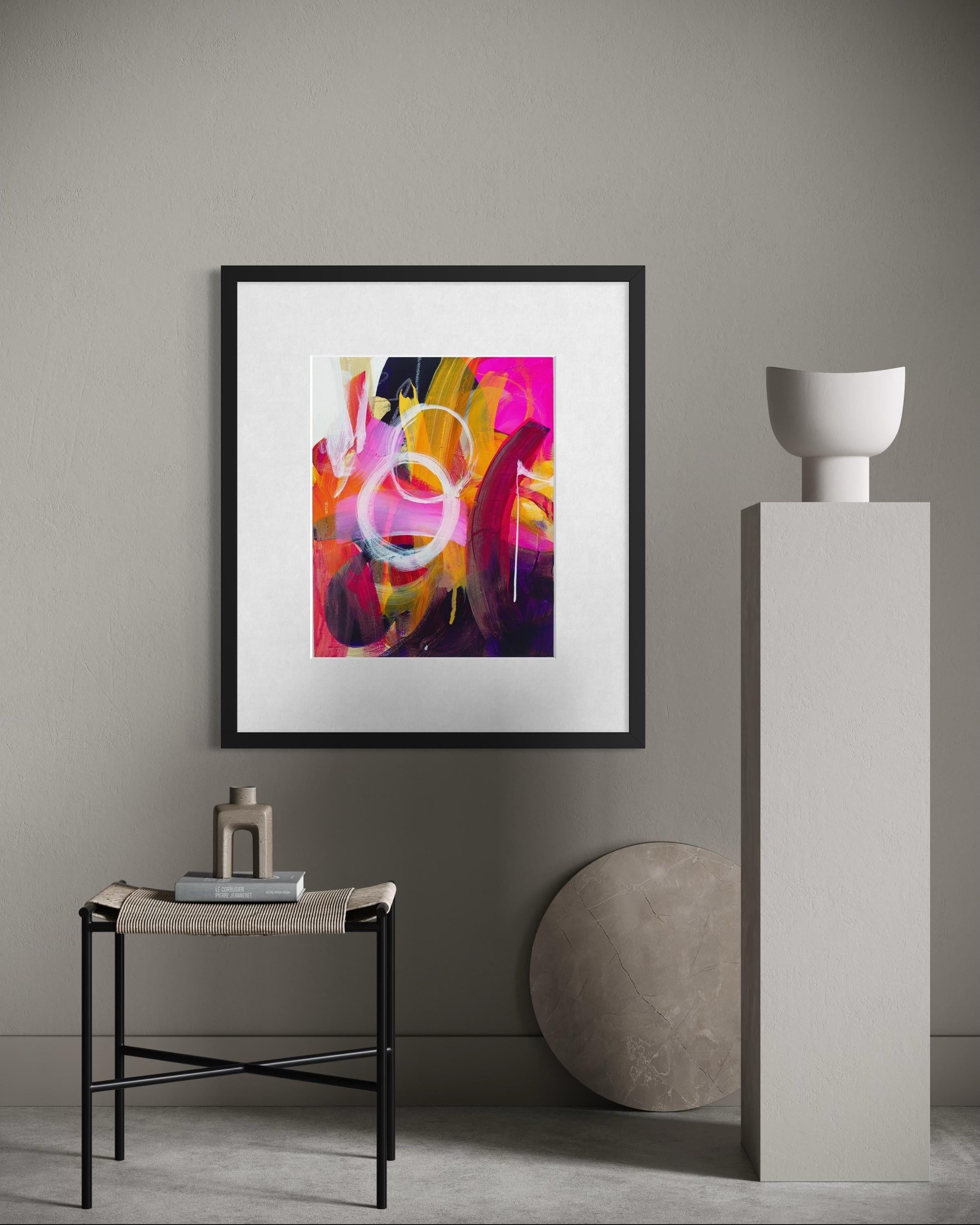 Galaxy Ride - Giclée, Rag,  Firmato, Blu, Viola, Moderno, Bianco, Solare, Cerchi in vendita 13