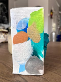 GEM #2, Gallery Wall "GEMS" Collection, Blue, Green, Box, Mini, Tiny, Original