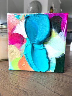 GEM #5, Gallery Wall "GEMS" Collection, Blue, Green, Pink, Box, Mini, Tiny