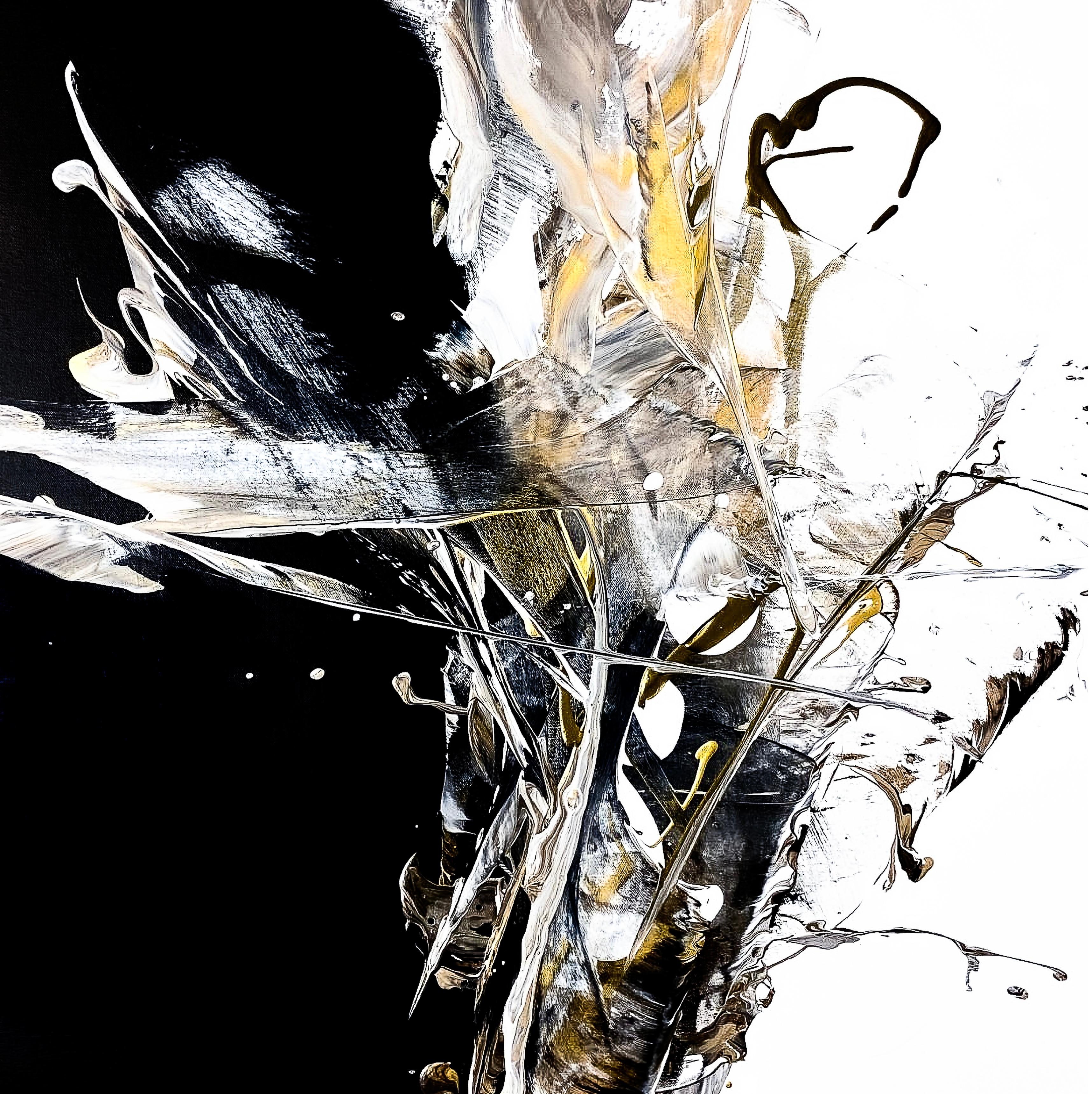 Michelle Thomas Artist Abstract Painting – "I Am" - Fine Art Giclée auf Rag, erstellt und handsigniert vom Künstler