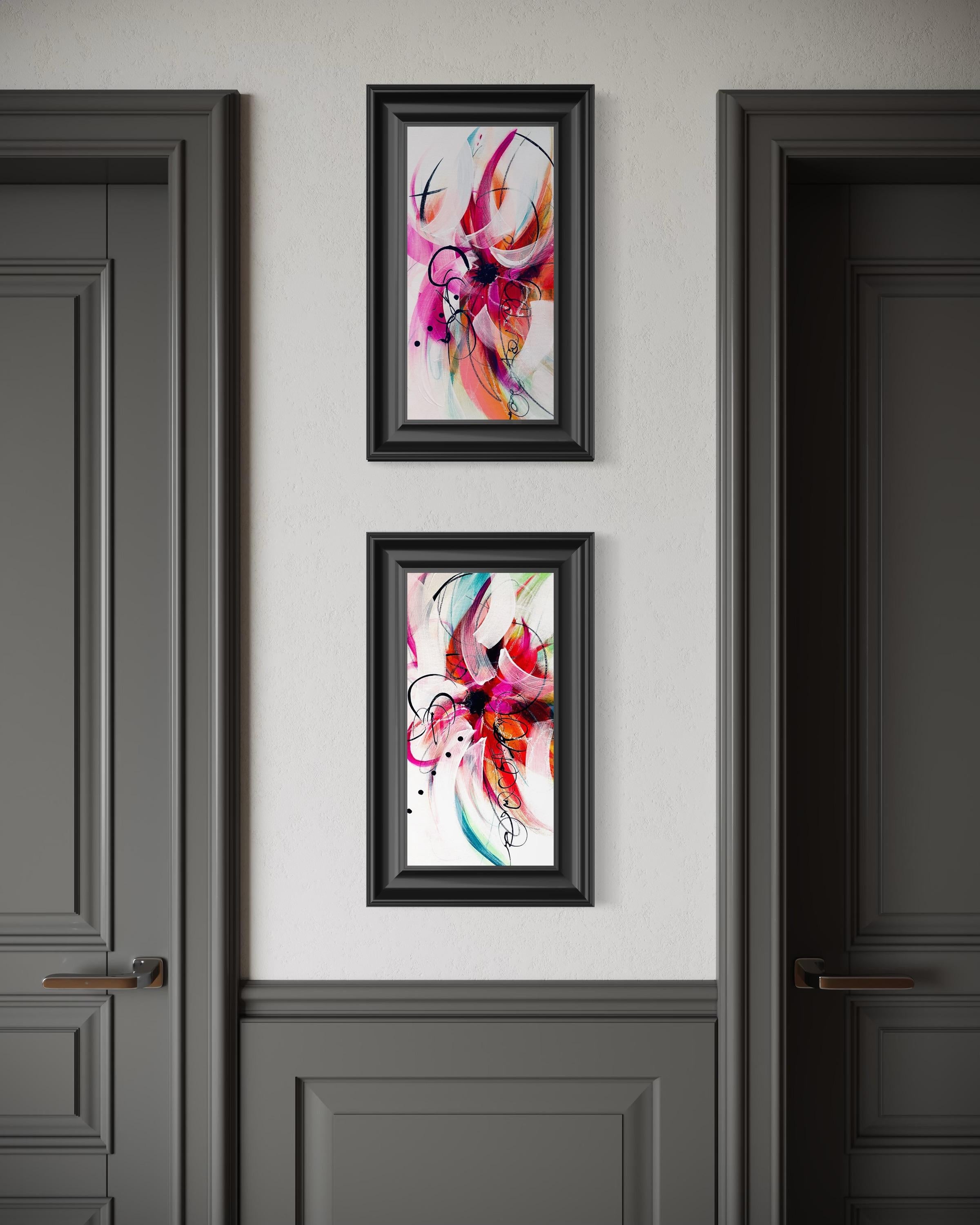 Kaleidoskop I - 2025, Blumig, Rhythmisch, Romantisch, Gerahmt, Tulpen, Nostalgisch im Angebot 10