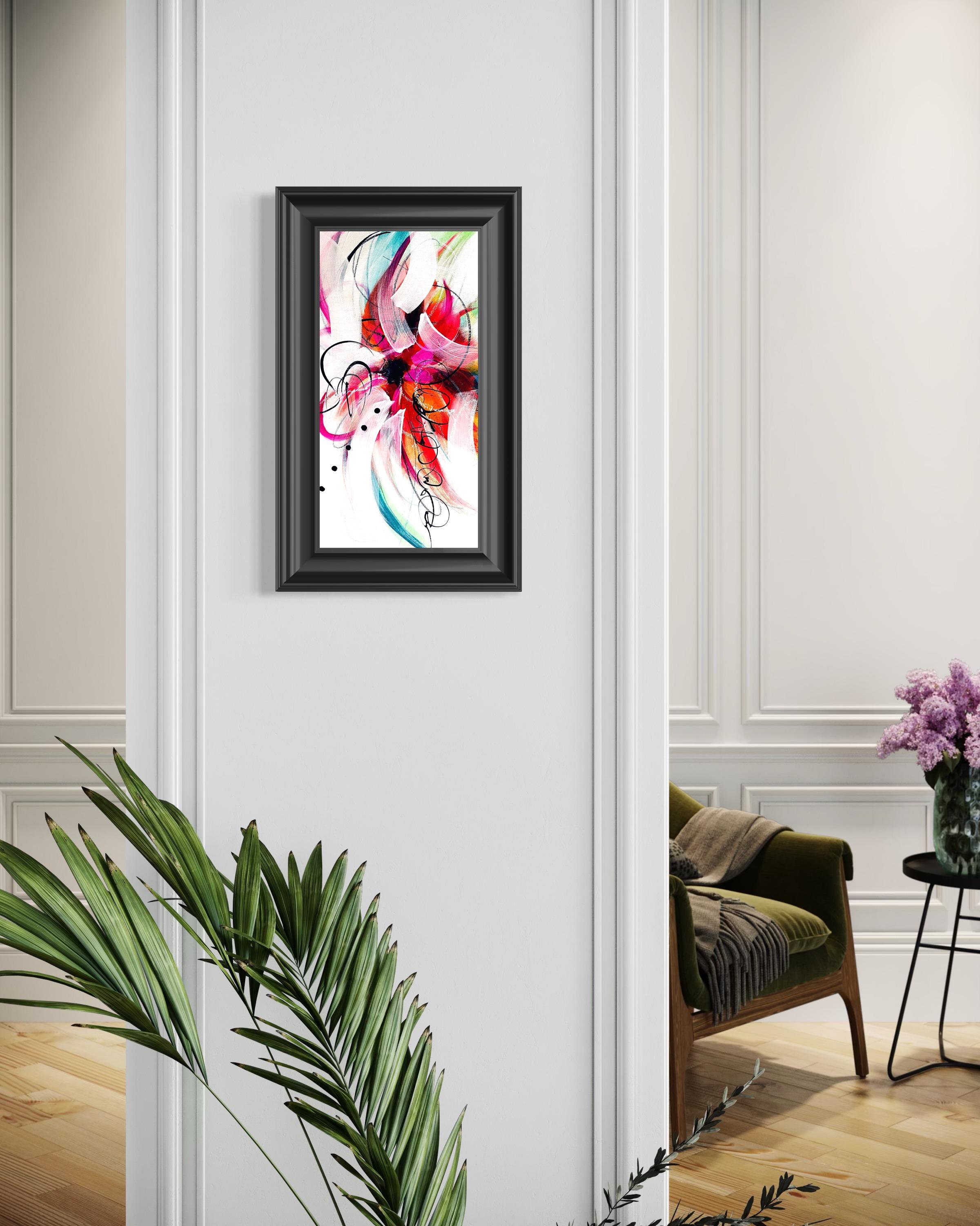 Kaleidoskop I - 2025, Blumig, Rhythmisch, Romantisch, Gerahmt, Tulpen, Nostalgisch im Angebot 12