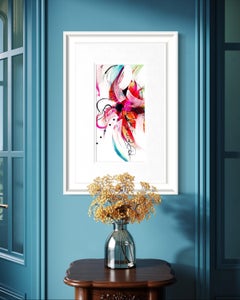 Kaleidoscope I - 2025, Floral, Rhythmic, Romantic, Framed, Tulips, Nostalgic