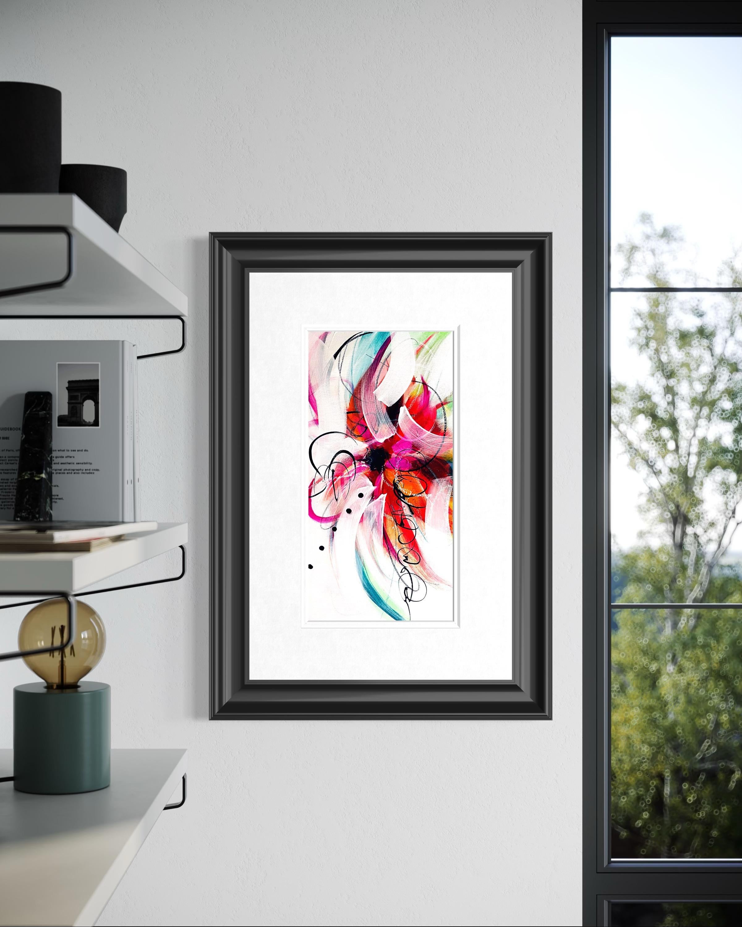 Kaleidoskop I - 2025, Blumig, Rhythmisch, Romantisch, Gerahmt, Tulpen, Nostalgisch im Angebot 13