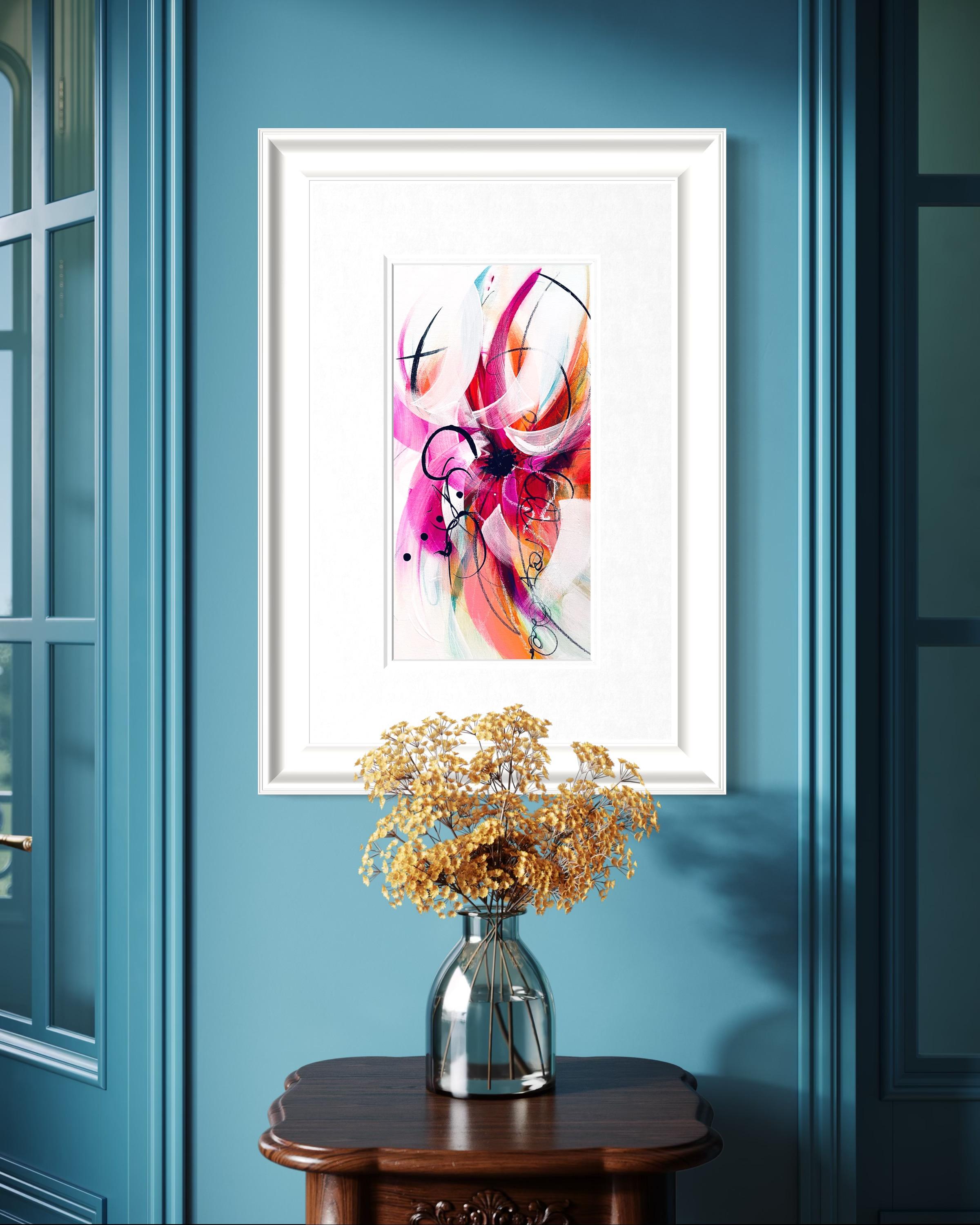 Kaleidoscope II - 2025, Floral, Rhythmic, Romantic, Framed, Tulips, Nostalgic For Sale 1
