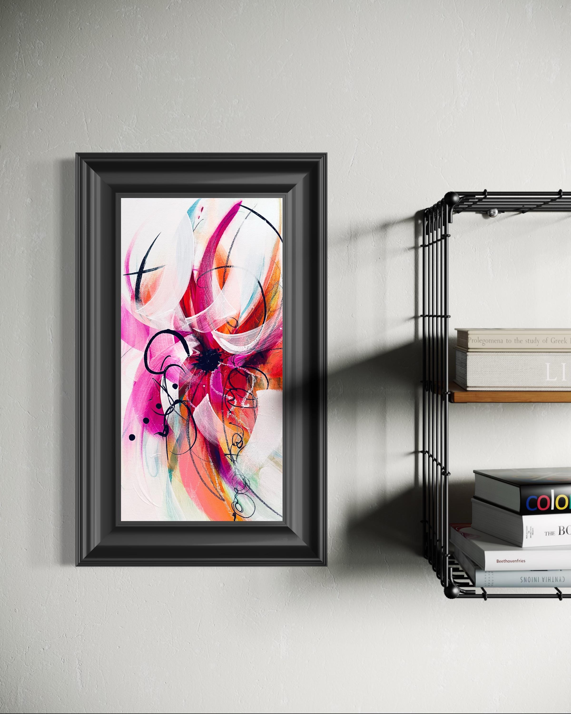 Kaleidoscope II - 2025, Floral, Rhythmic, Romantic, Framed, Tulips, Nostalgic For Sale 3