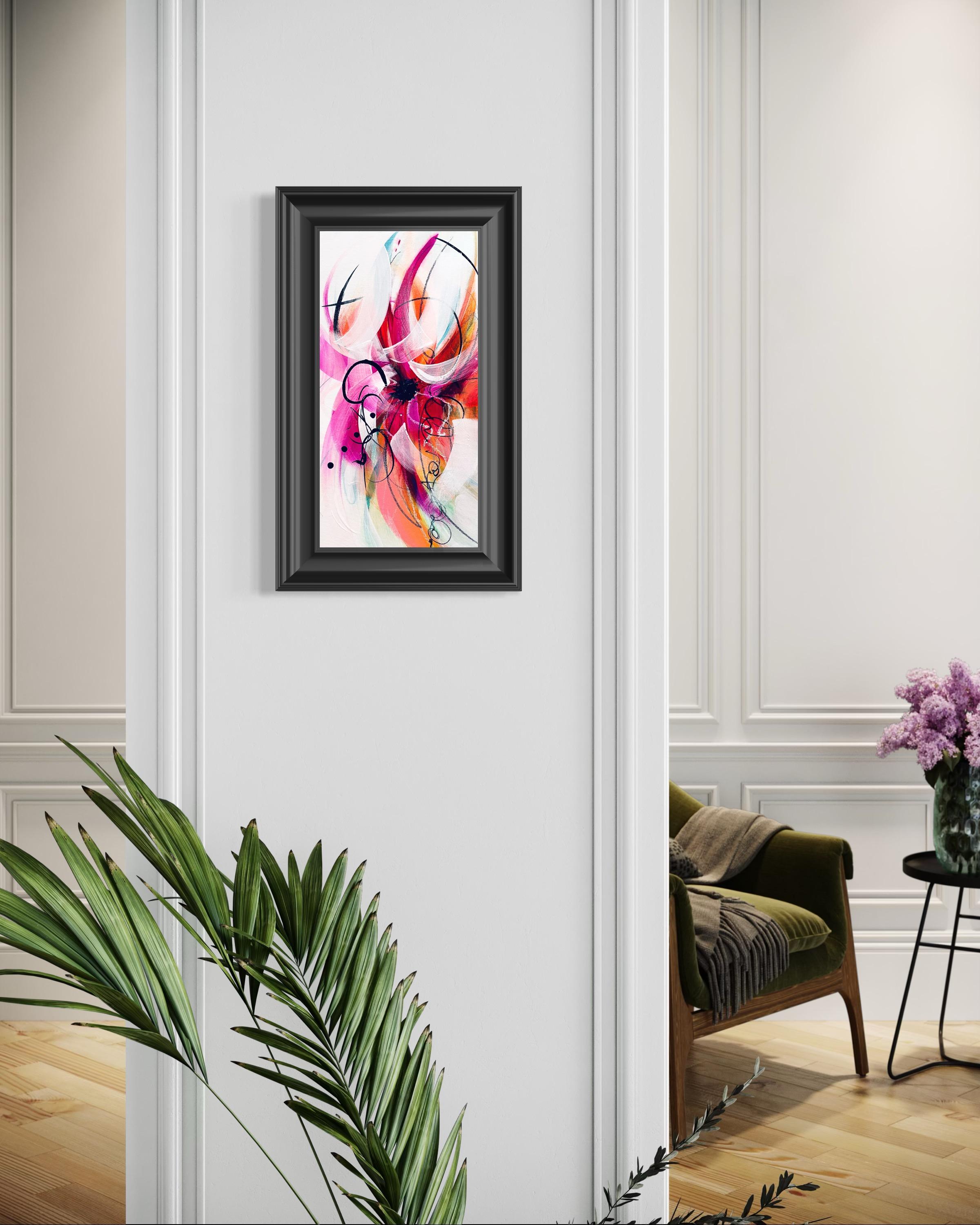 Kaleidoscope II - 2025, Floral, Rhythmic, Romantic, Framed, Tulips, Nostalgic For Sale 4