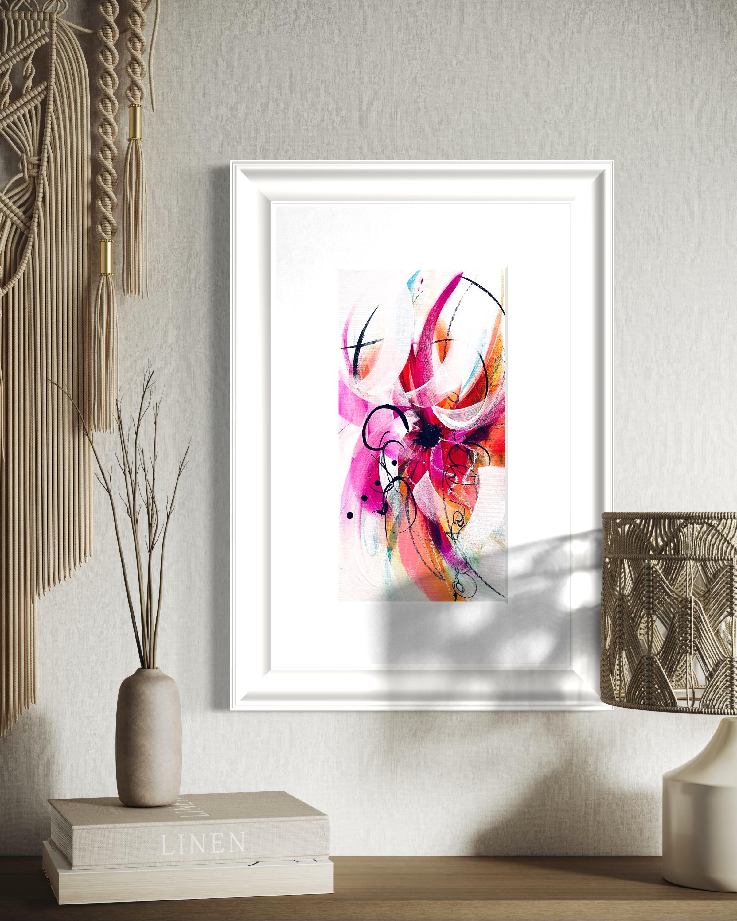 Kaleidoscope II - 2025, Floral, Rhythmic, Romantic, Framed, Tulips, Nostalgic