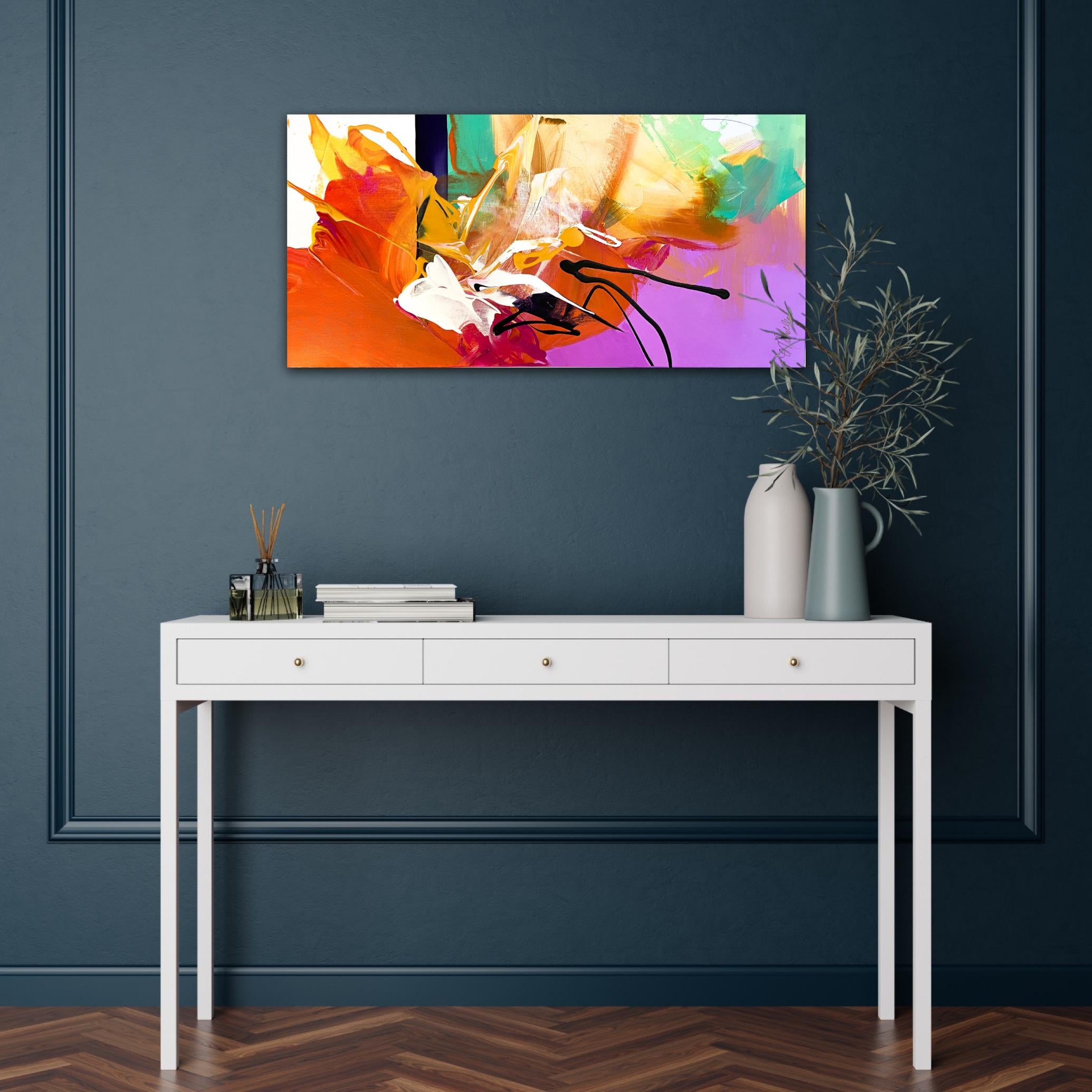 Artist Motivation:

Harmonious and bold, this piece will add rhythm, color and excitement to any room!

