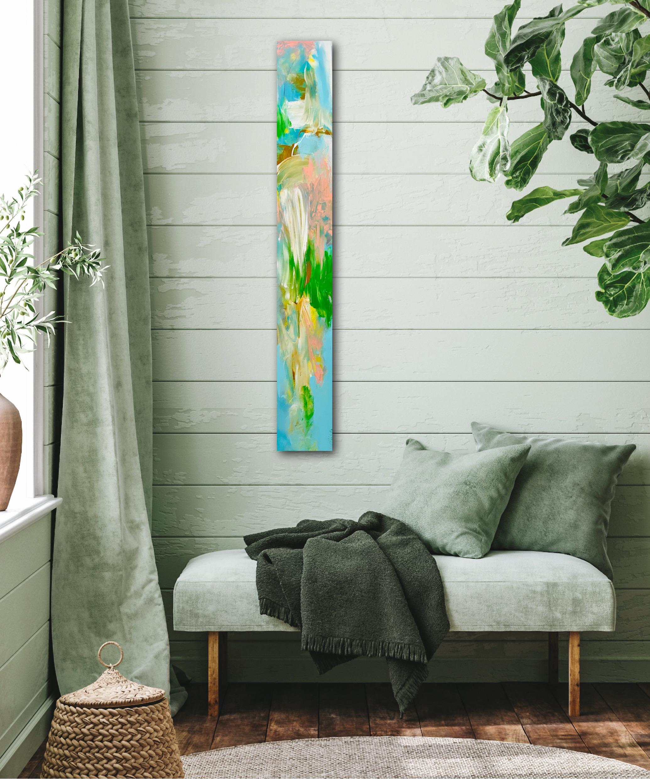 Artist Motivation:

This lovely piece feels like spring, hope, harmony and renewal!

Hang this piece in your favorite reading nook; flank it on either side of a beautiful scenic window, or place it above your most cozy tea or coffee drinking