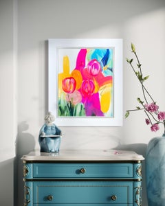 Sweetness of Now: Contemporary Abstract Painting, 20x16, Ready to Hang