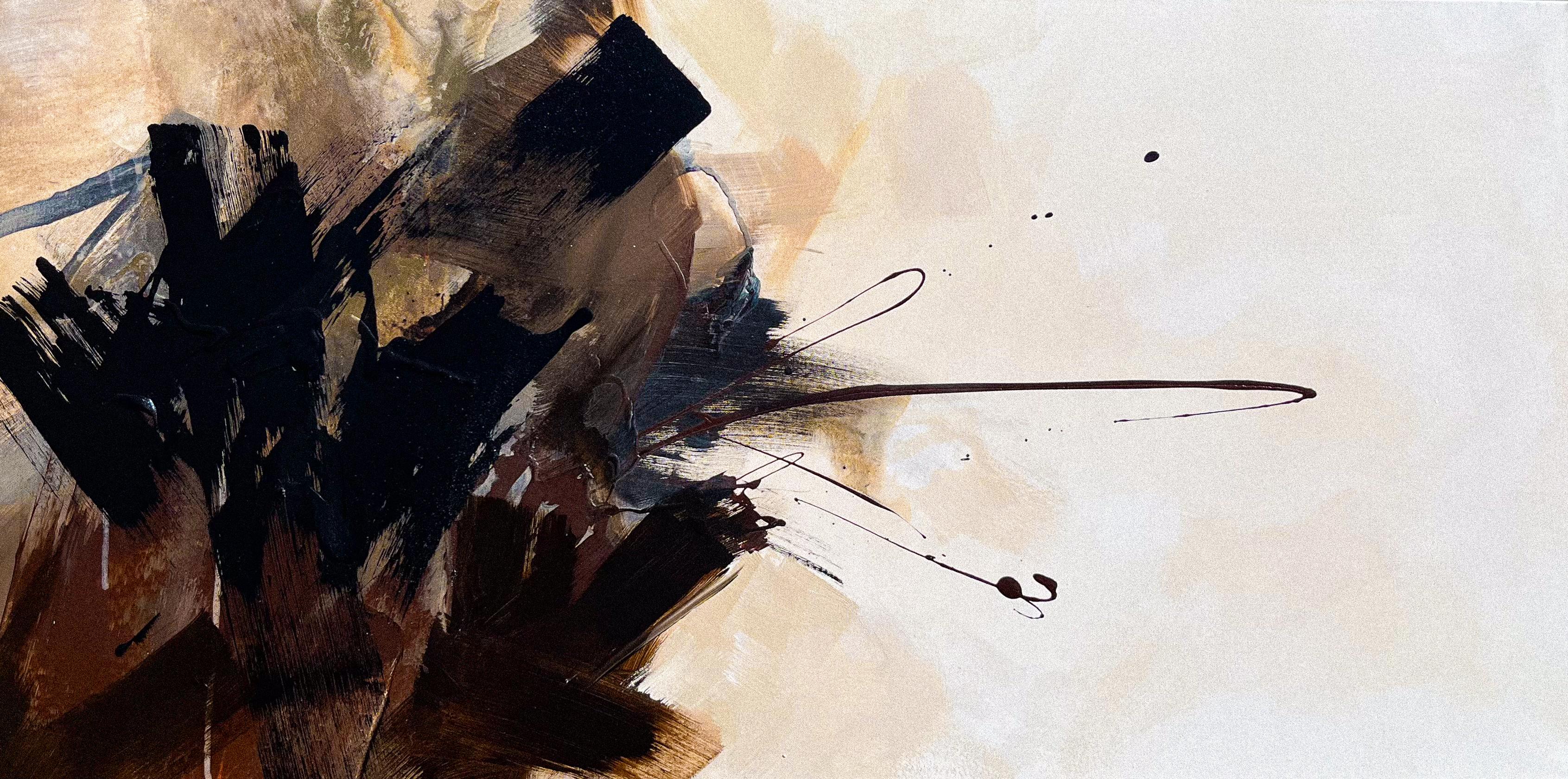 "Umbra ! - Art original, texturé, contemporain, chaud, riches teintes Brown