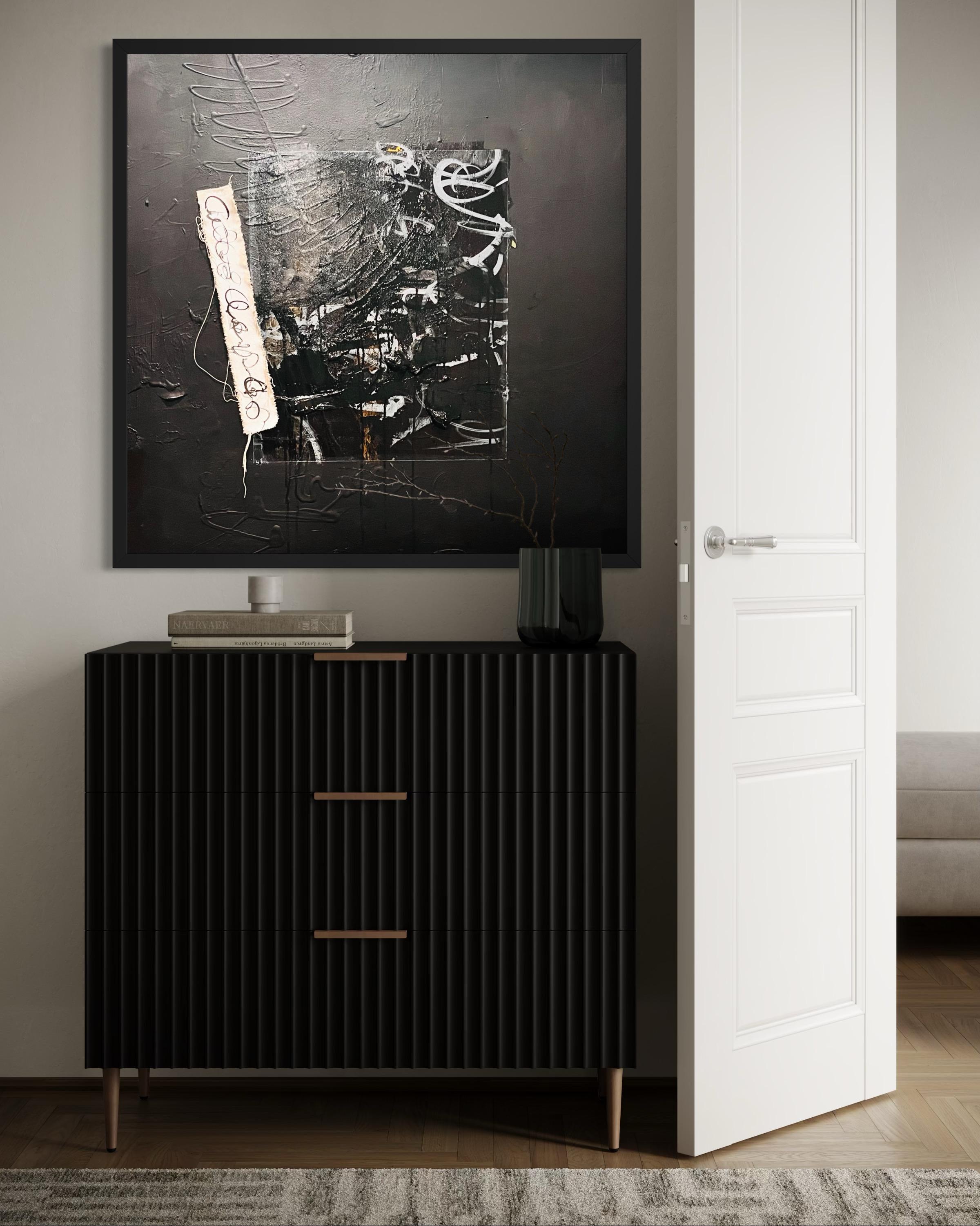 Unvollendete Gedanken - Schwarz, Strukturiert, Journal, Graffiti, Straße, Weiß, Grau im Angebot 6