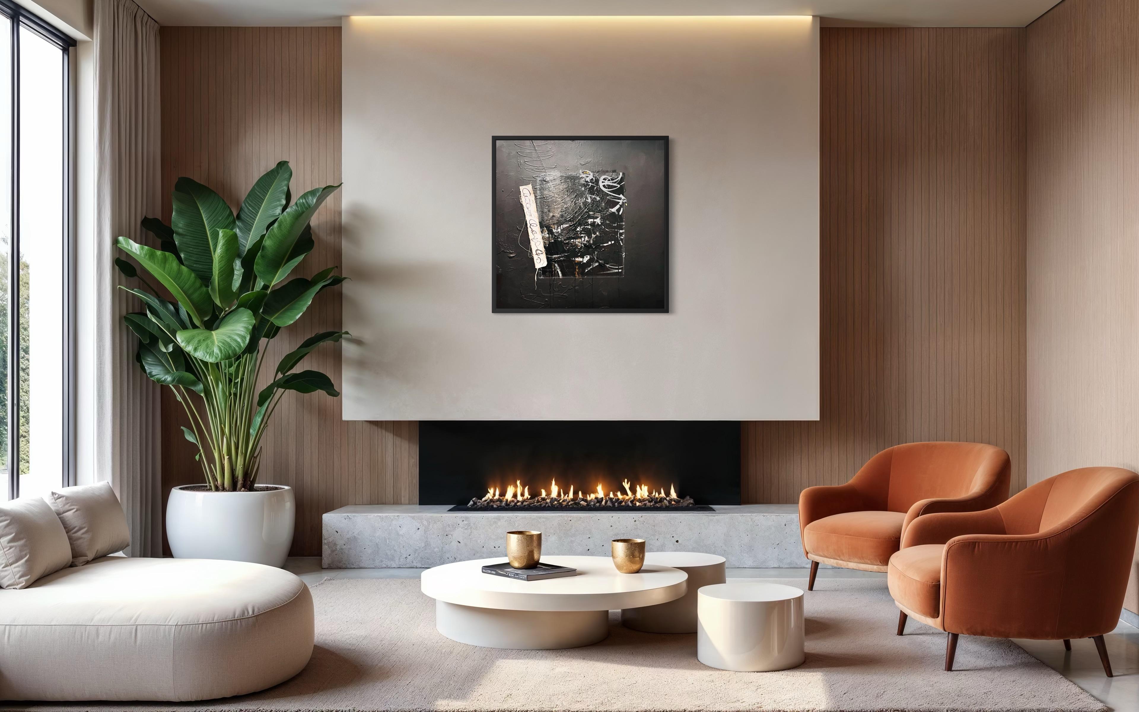 Unvollendete Gedanken - Schwarz, Strukturiert, Journal, Graffiti, Straße, Weiß, Grau im Angebot 8