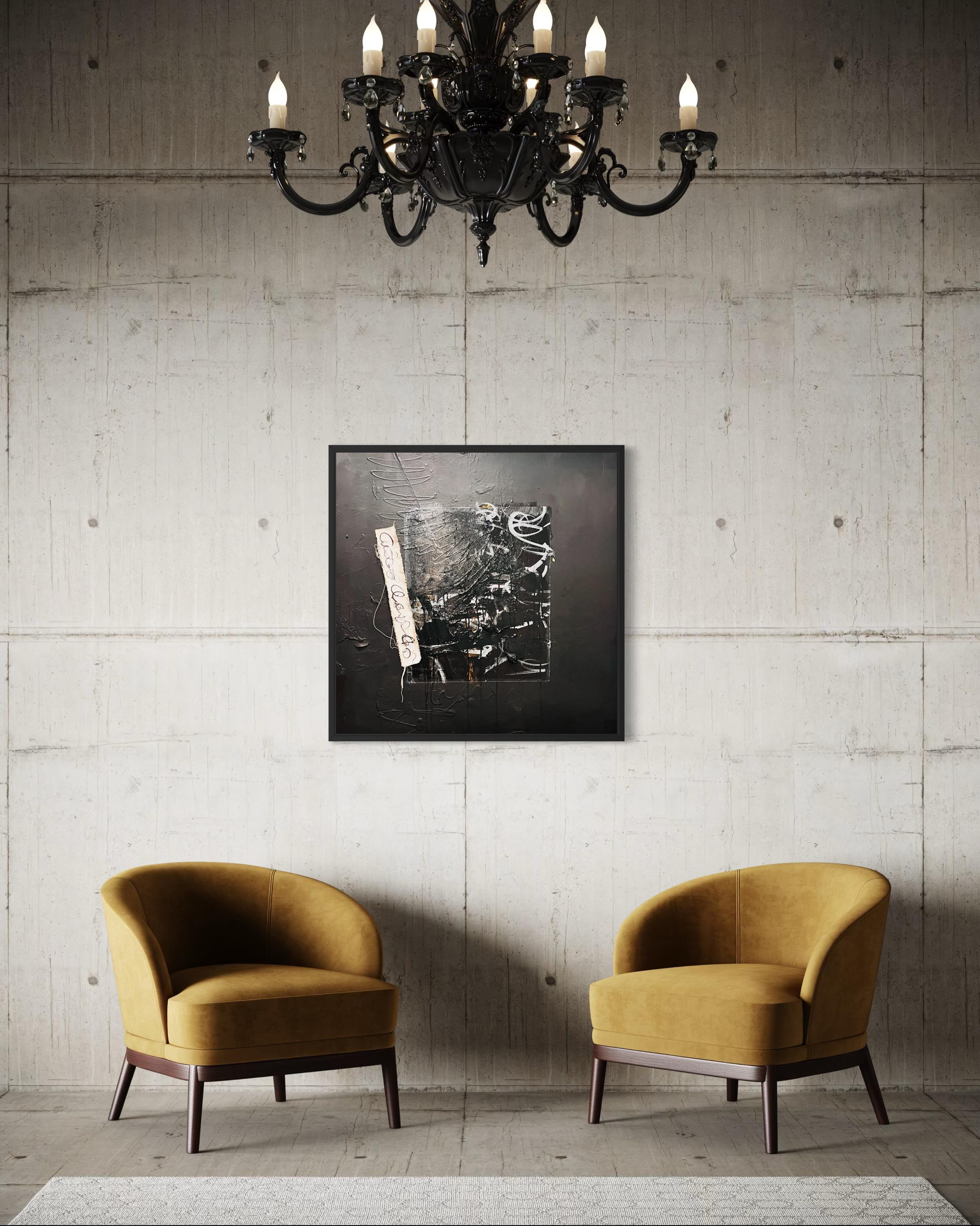 Unvollendete Gedanken - Schwarz, Strukturiert, Journal, Graffiti, Straße, Weiß, Grau im Angebot 13